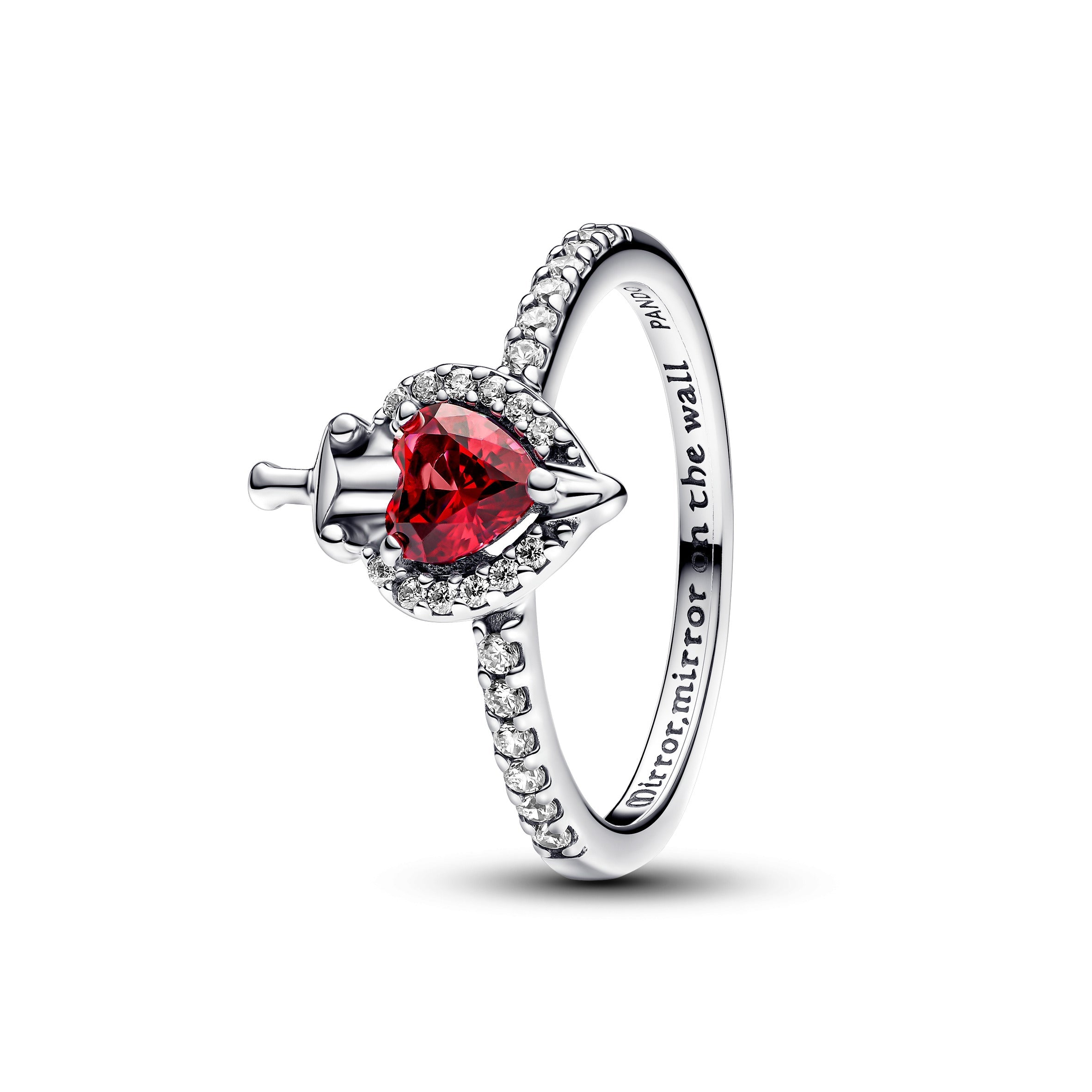 PANDORA Disney Villains Evil Queen Ring Cubic Zirconia Clear Rings Statement Ring Jewelry Gift