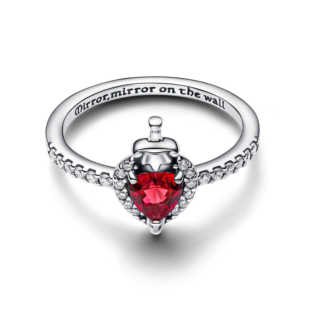 PANDORA Disney Villains Evil Queen Ring Cubic Zirconia Clear Rings Statement Ring Jewelry Gift