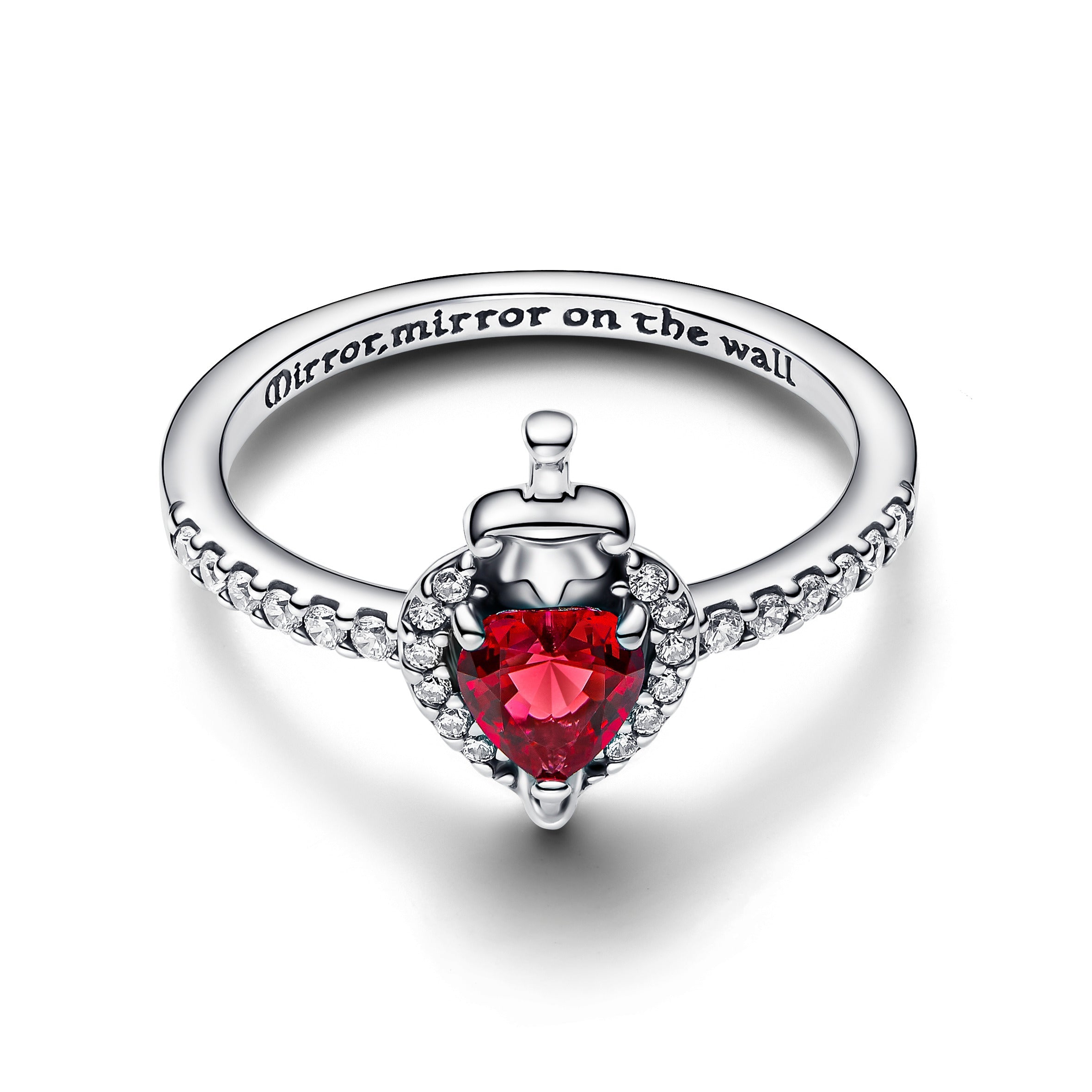 PANDORA Disney Villains Evil Queen Ring Cubic Zirconia Clear Rings Statement Ring Jewelry Gift