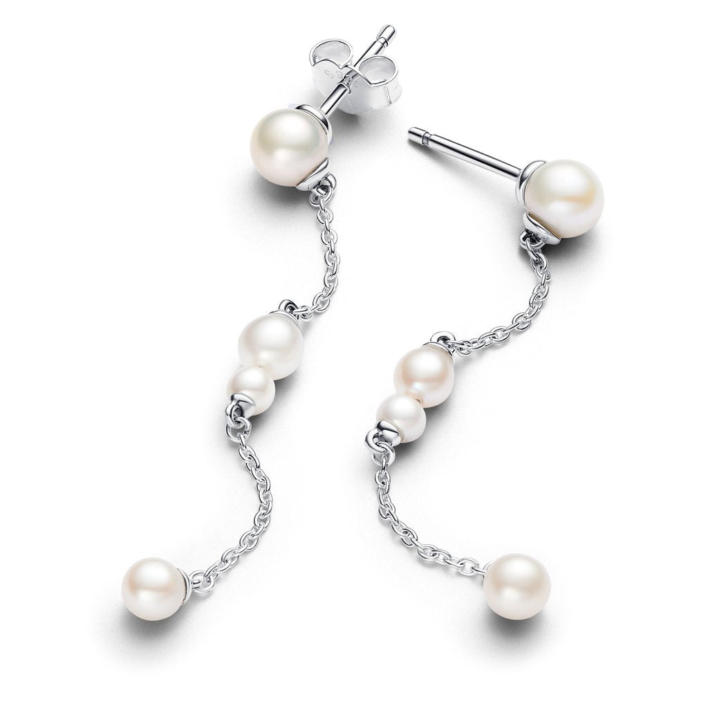 PANDORA Treated Freshwater Cultured Pearl Drop Earrings Statement Ring Jewelry Gift