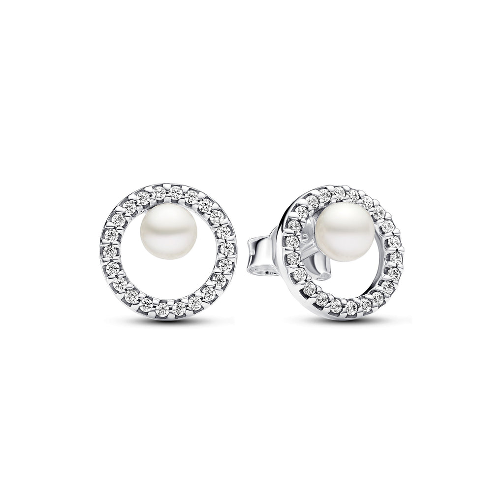 PANDORA Freshwater Cultured Pearl Timeless Necklace And Earrings Set Giftsets Statement Ring Jewelry Gift