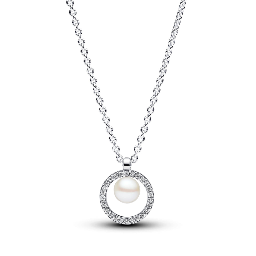 PANDORA Freshwater Cultured Pearl Timeless Necklace And Earrings Set Giftsets Statement Ring Jewelry Gift