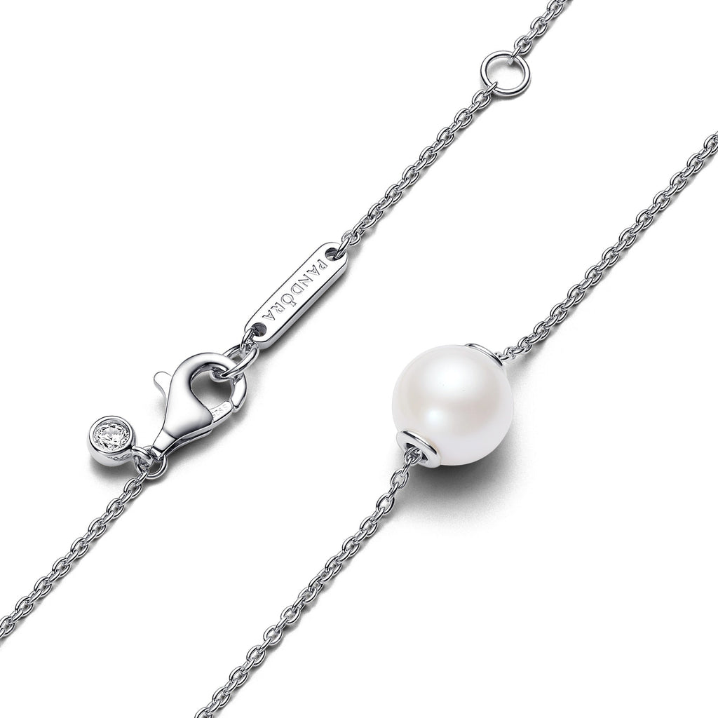 PANDORA Treated Freshwater Cultured Pearl Collier Necklace Sterling Silver Necklaces Pendant Necklace Jewelry Gift