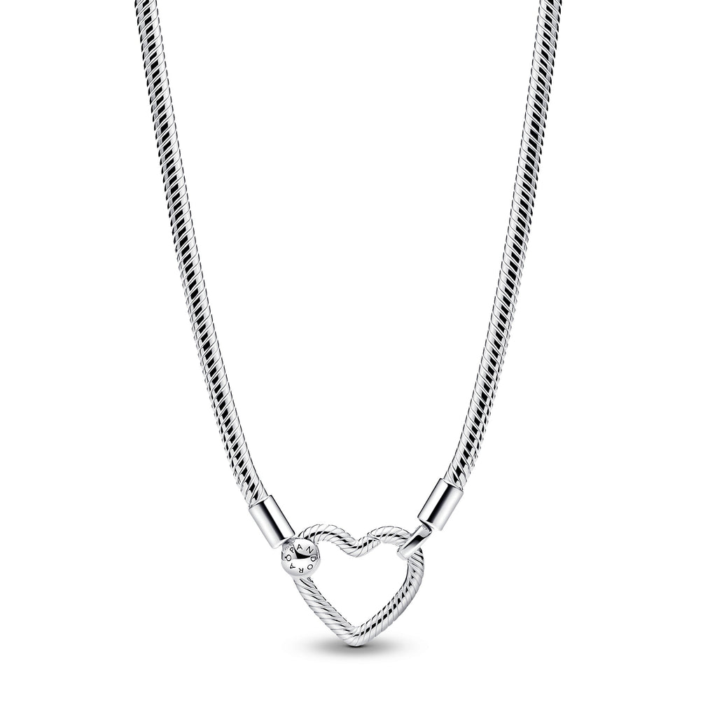 PANDORA Heart Closure Snake Chain Necklace Sterling Silver Be Love Necklaces Pendant Necklace Jewelry Gift