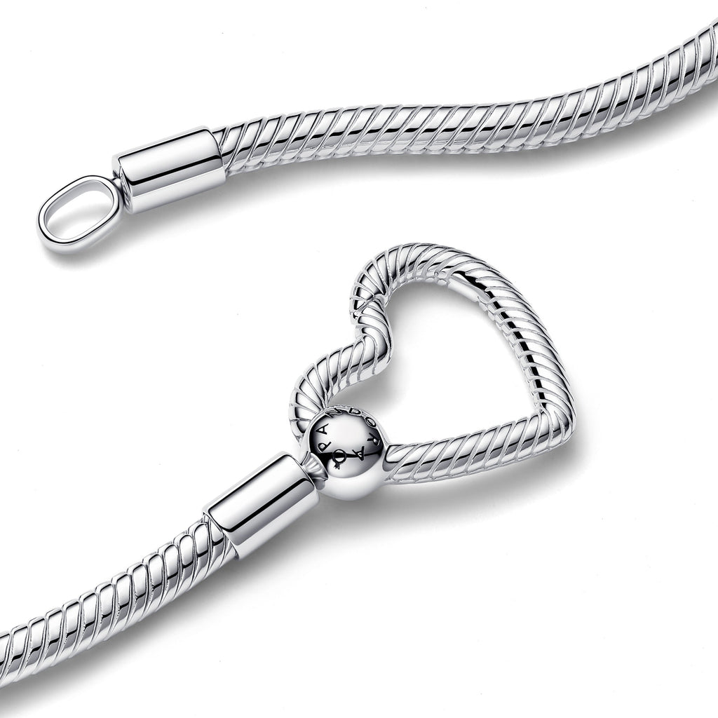 PANDORA Heart Closure Snake Chain Necklace Sterling Silver Be Love Necklaces Pendant Necklace Jewelry Gift