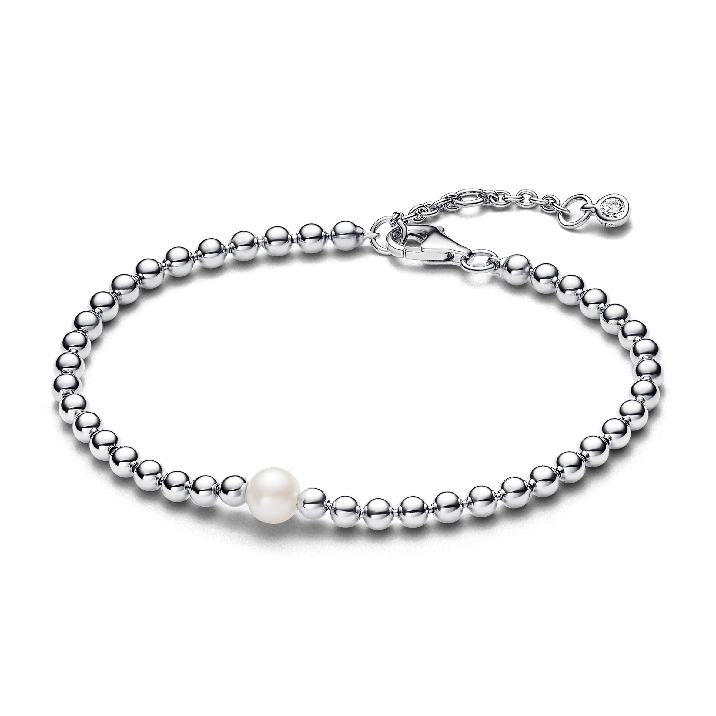 PANDORA Treated Freshwater Cultured Pearl And Beads Bracelet Sterling Silver Weddings Bracelets Chain Bracelet Jewelry Gift