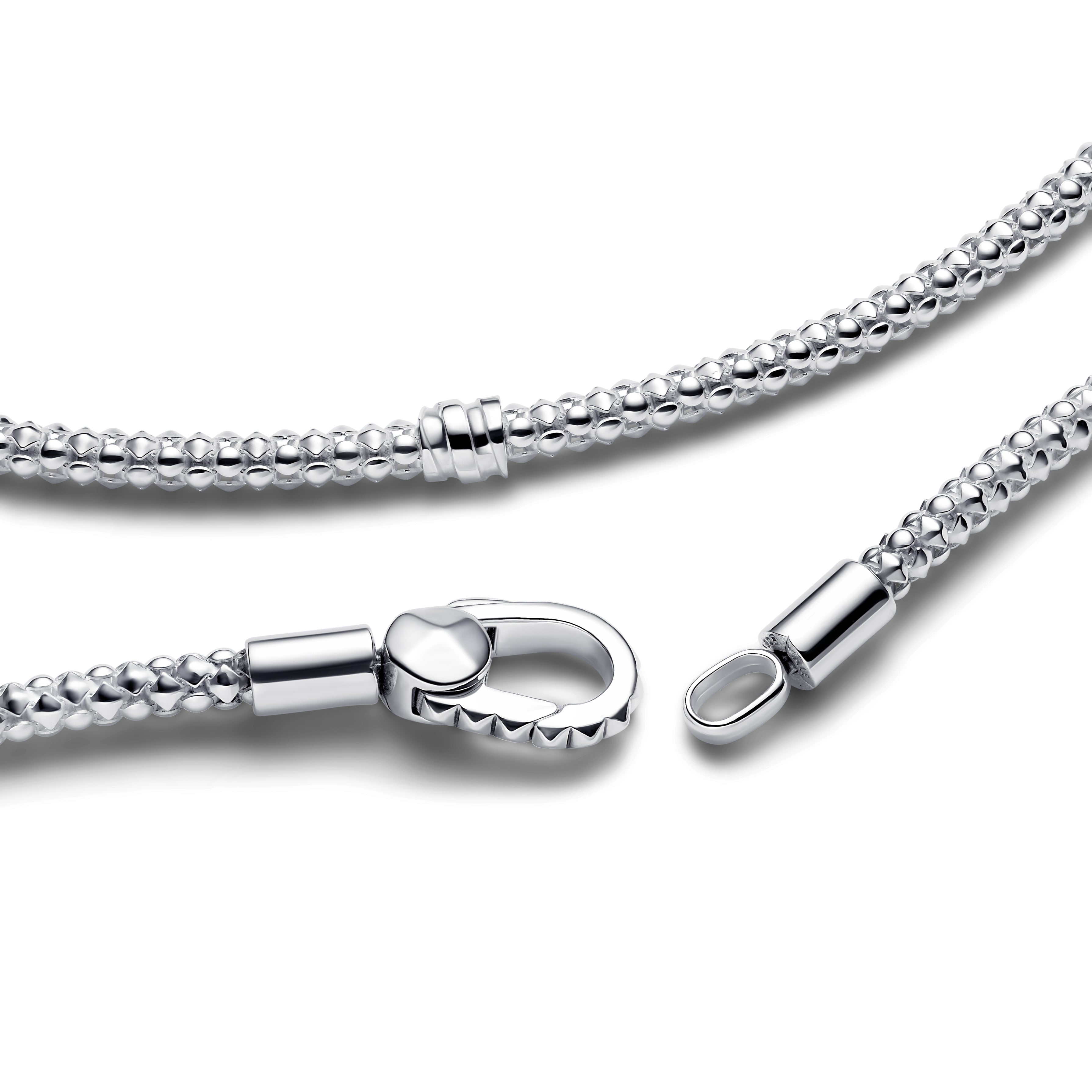 PANDORA Studded Clasp And Chain Bracelet Sterling Silver Bracelets Jewelry Gift