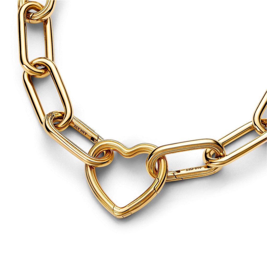 PANDORA ME Heart Openable Link 14K Gold Plated Unique Metal Blend Jewellery Accessories Fashion Jewelry Gift For Women