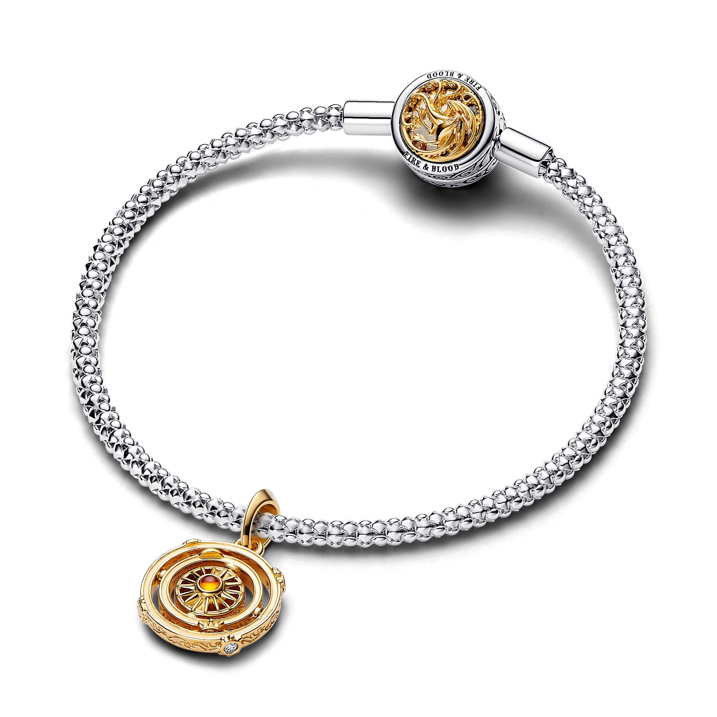 PANDORA Game Of Thrones Spinning Astrolabe Dangle Charm Charms Bracelet Charm Jewelry Gift