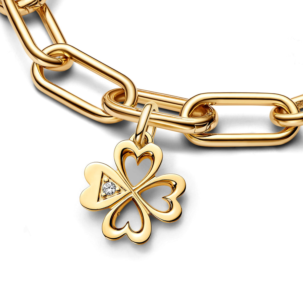 PANDORA ME Heart Four-leaf Clover Medallion Charm Charms Bracelet Charm Jewelry Gift