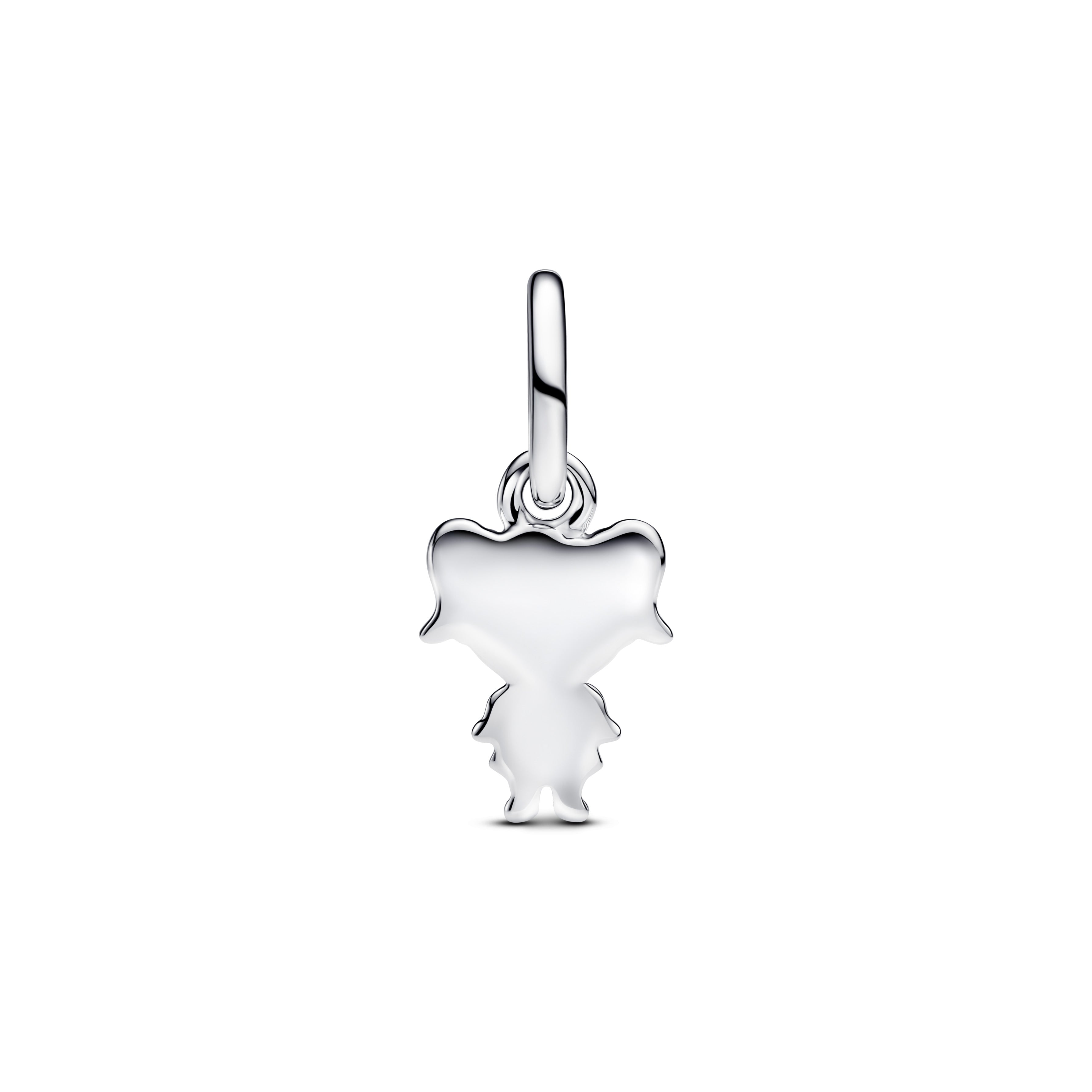 PANDORA Happy Girl Dangle Charm 14K Gold Plated Unique Metal Blend Family And Friends Charms Bracelet Charm Jewelry Gift
