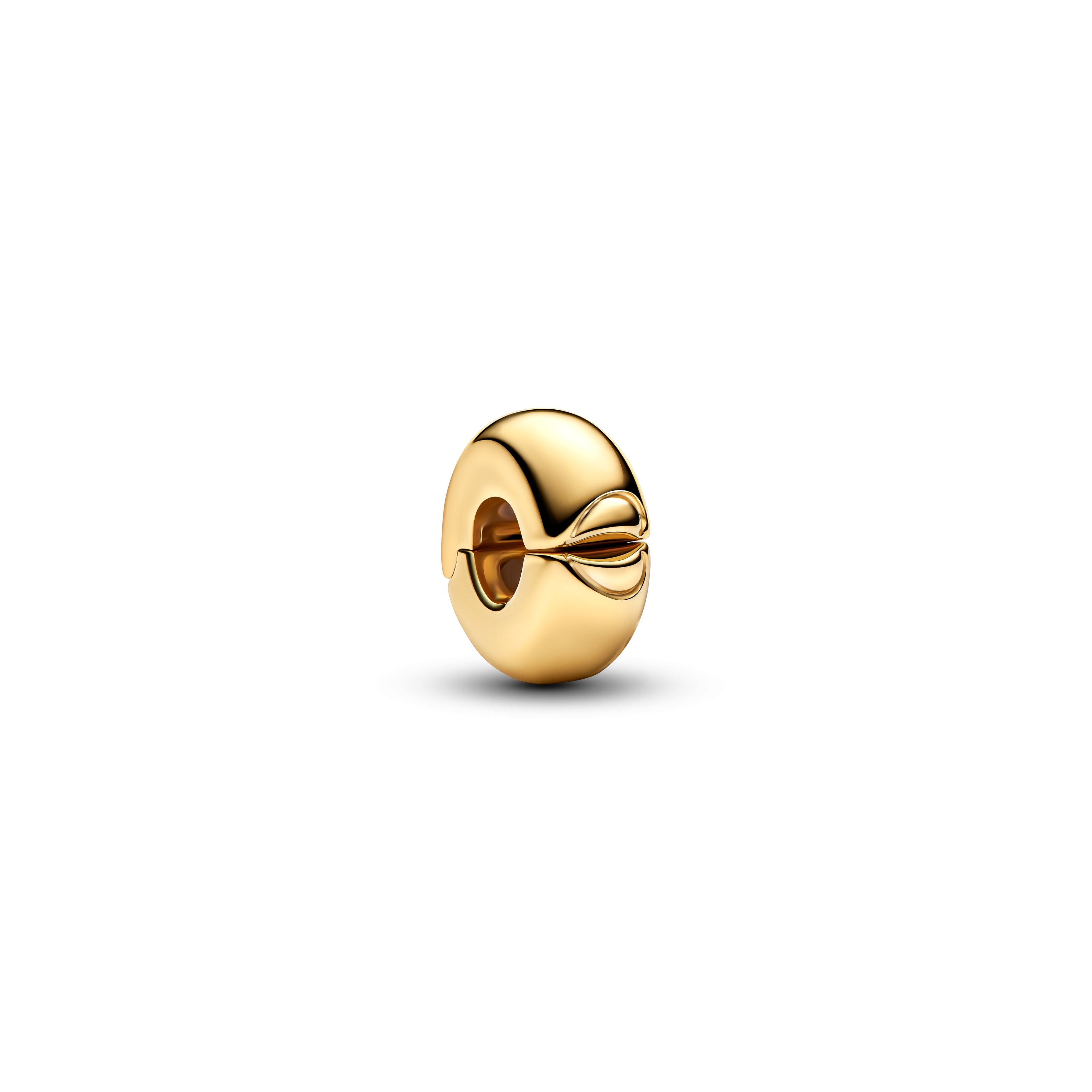 PANDORA Round Clip Charm 14K Gold Plated Unique Metal Blend Heart Charms Bracelet Charm Jewelry Gift