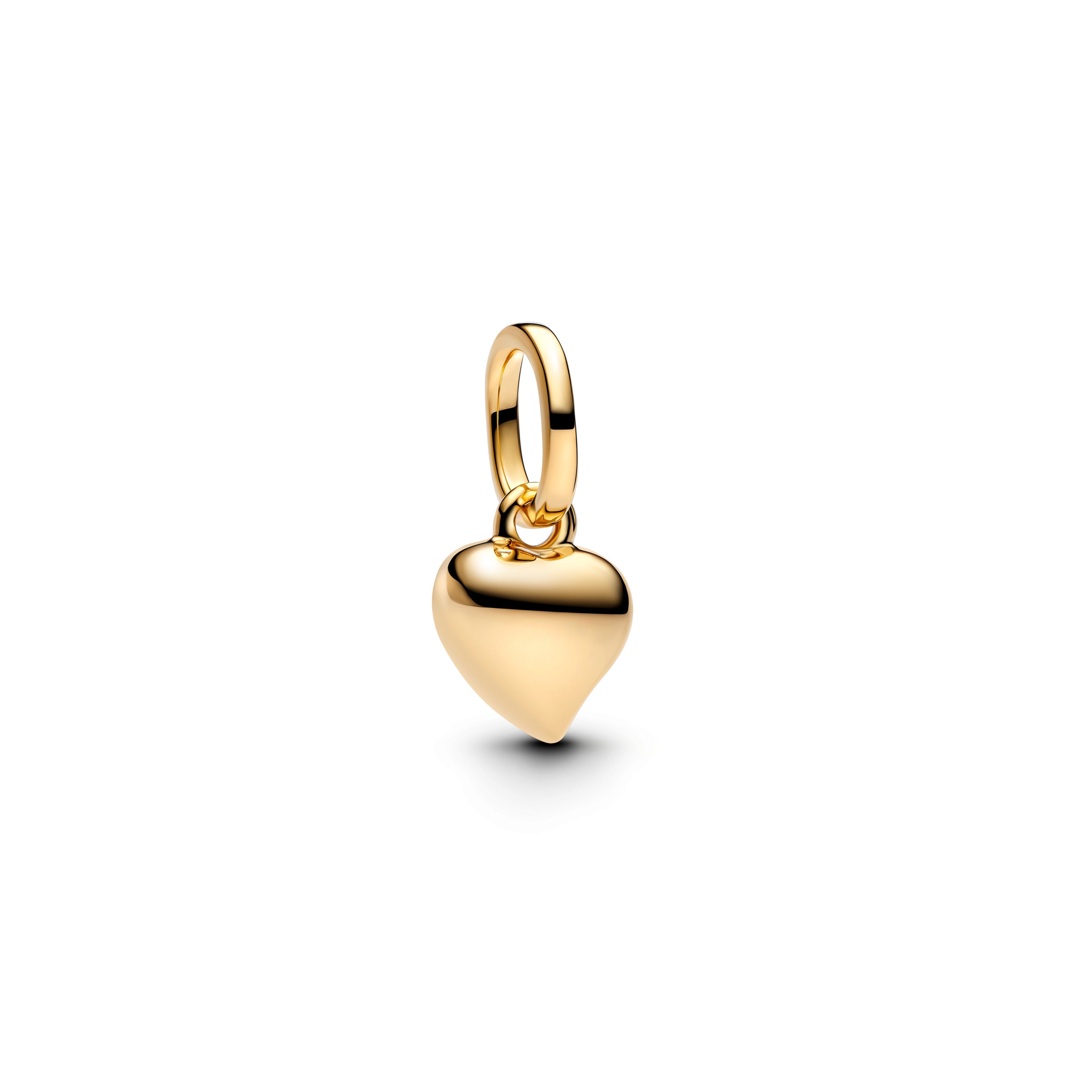 PANDORA Heart Mini Dangle Charm 14K Gold Plated Unique Metal Blend Charms Bracelet Charm Jewelry Gift