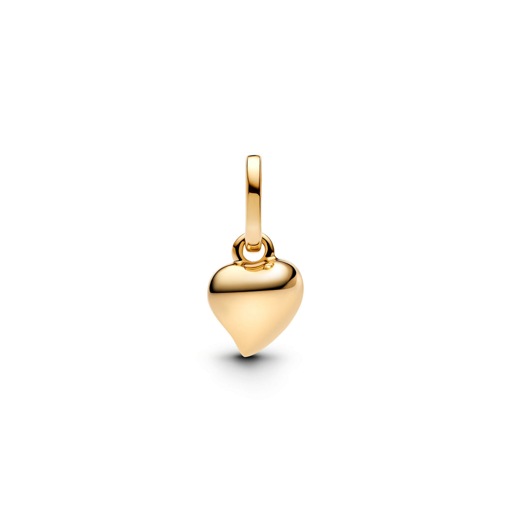 PANDORA Heart Mini Dangle Charm 14K Gold Plated Unique Metal Blend Charms Bracelet Charm Jewelry Gift