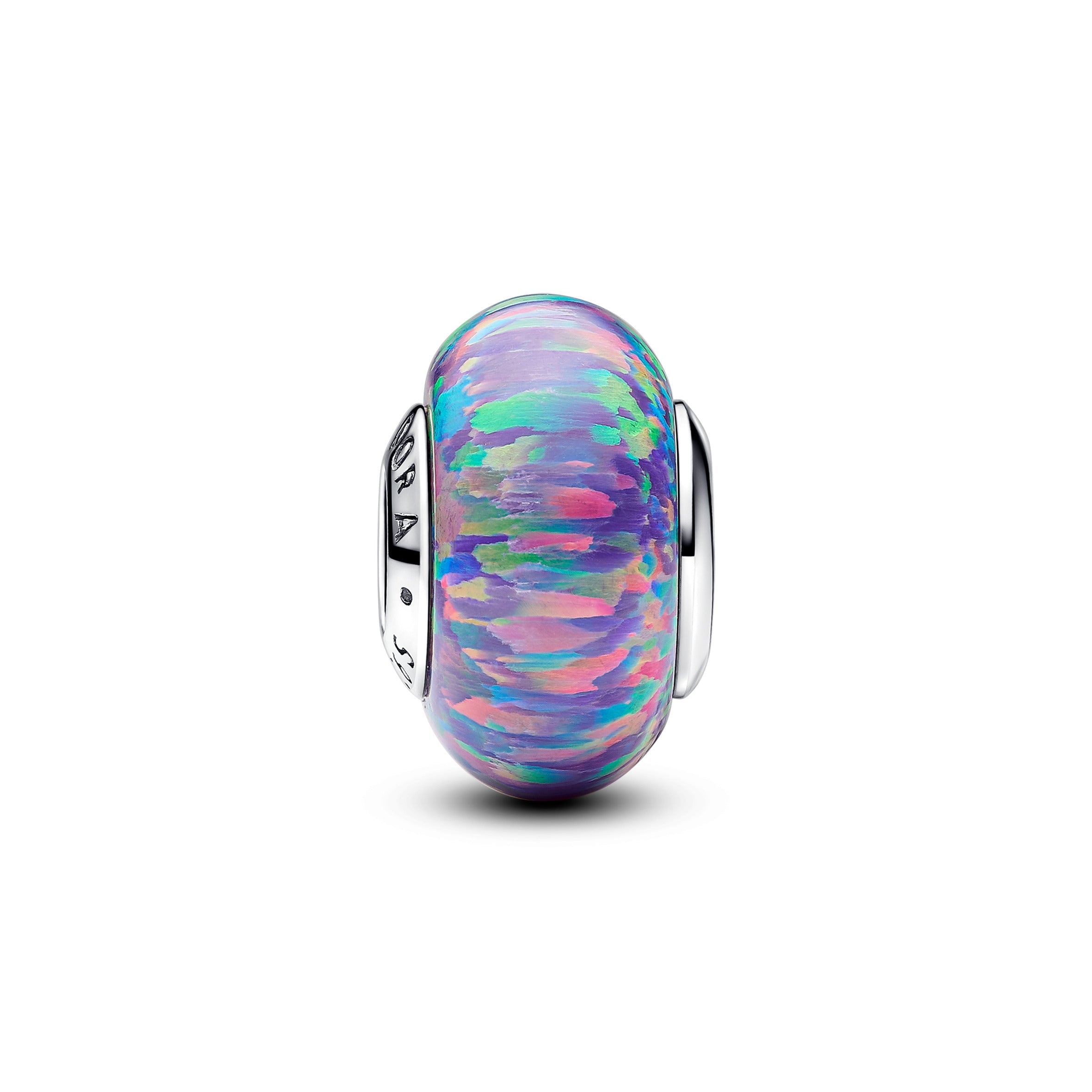 PANDORA Opalescent Purple Charm Lab Created Opal Colours Charms Bracelet Charm Jewelry Gift