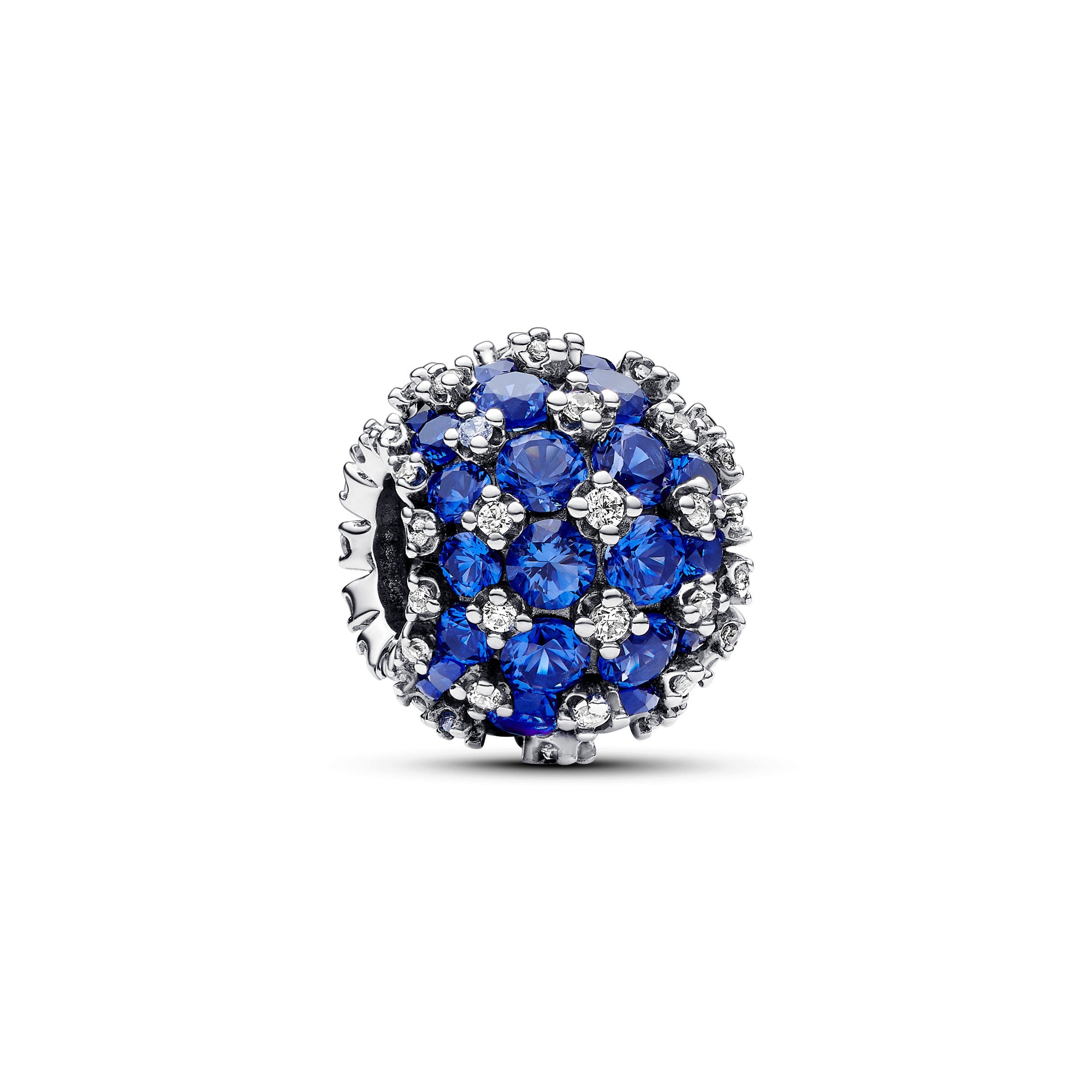 PANDORA Sparkling Pavé Round Blue Charm Cubic Zirconia Charms Bracelet Charm Jewelry Gift