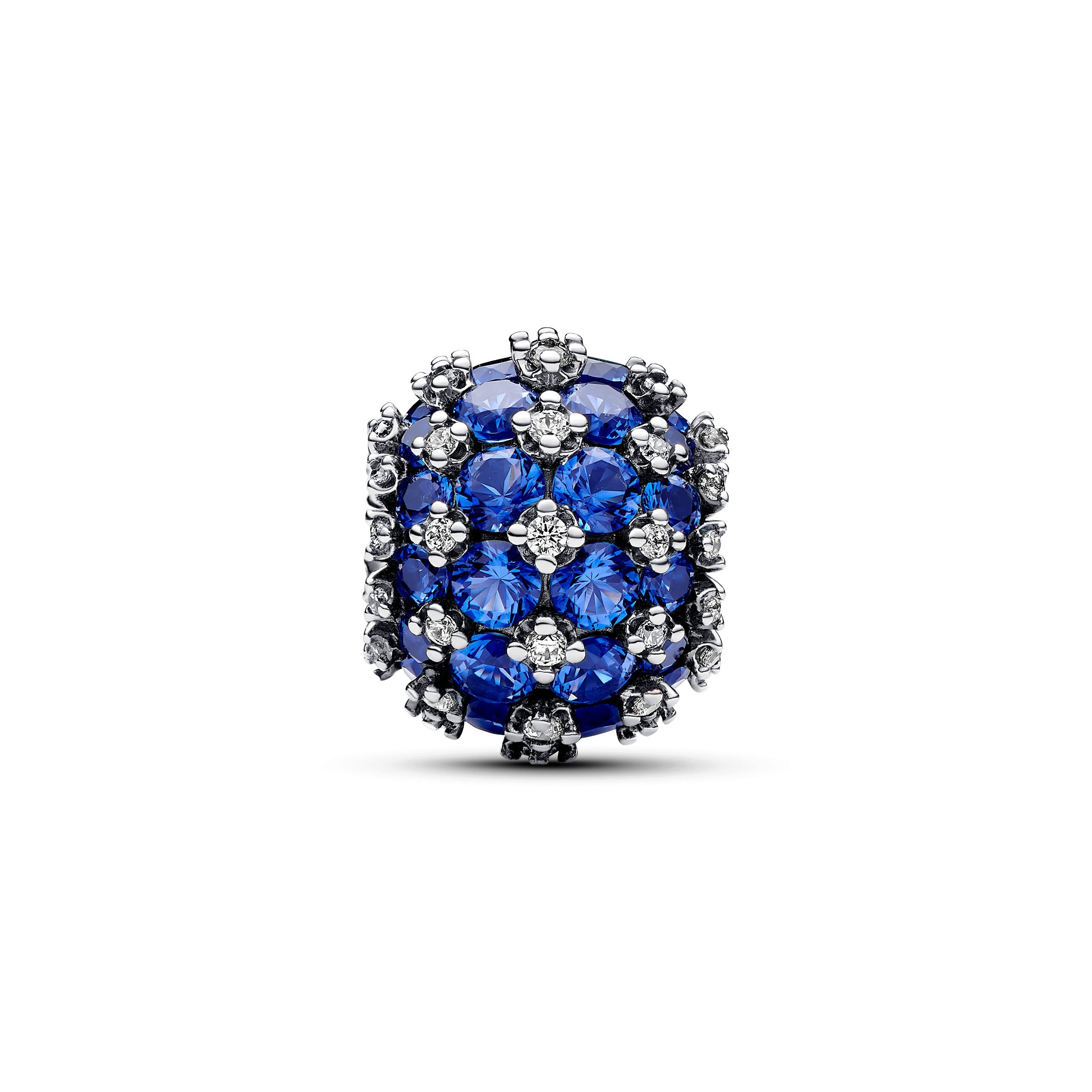 PANDORA Sparkling Pavé Round Blue Charm Cubic Zirconia Charms Bracelet Charm Jewelry Gift