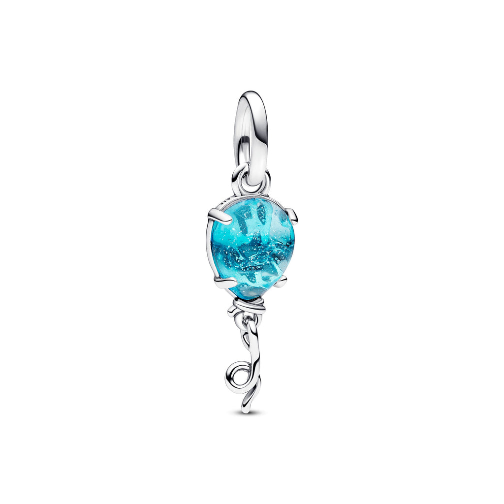 PANDORA Blue Murano Glass Balloon Dangle Charm Charms Bracelet Charm Jewelry Gift