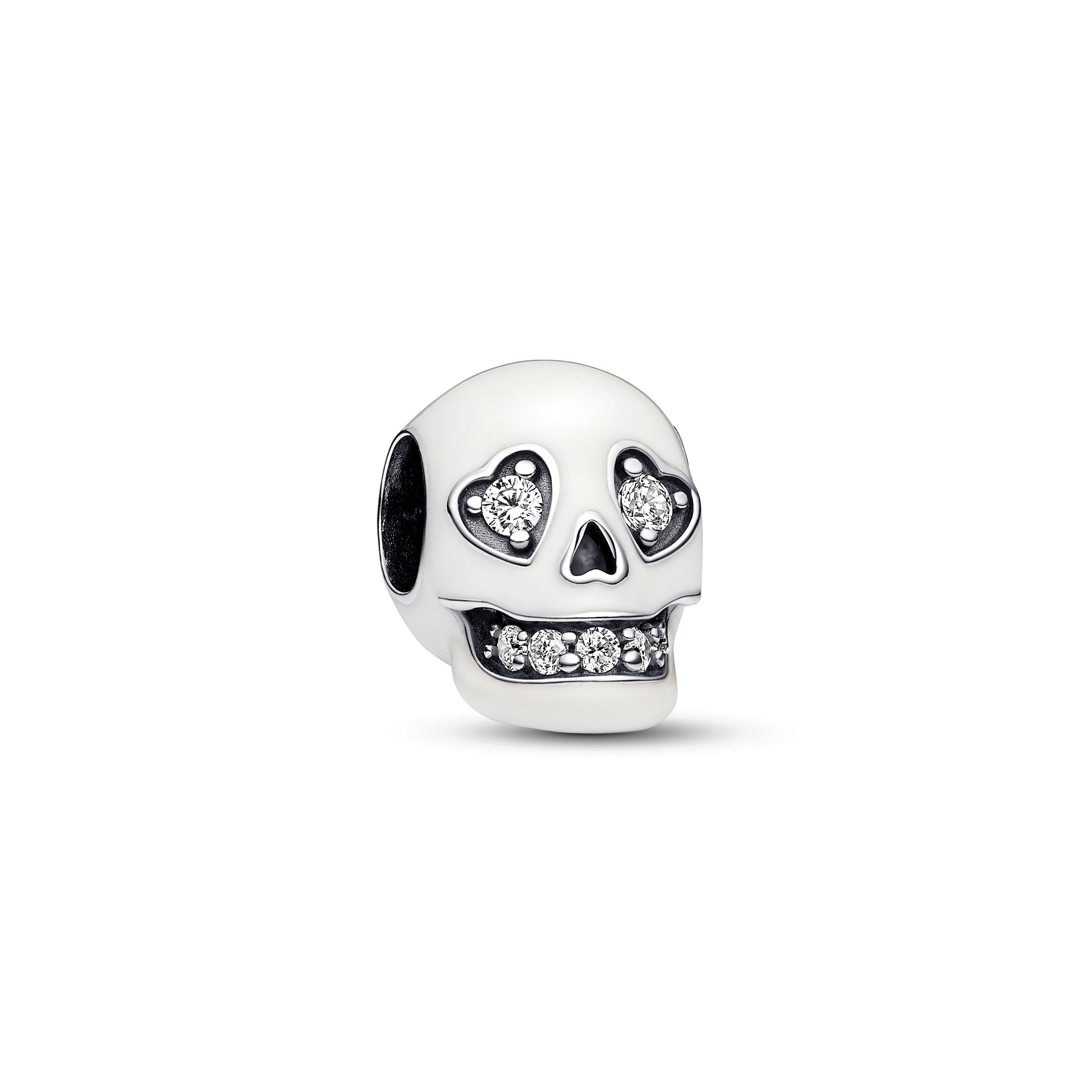 PANDORA Glow-in-the-dark Sparkling Skull Charm Charms Bracelet Charm Jewelry Gift