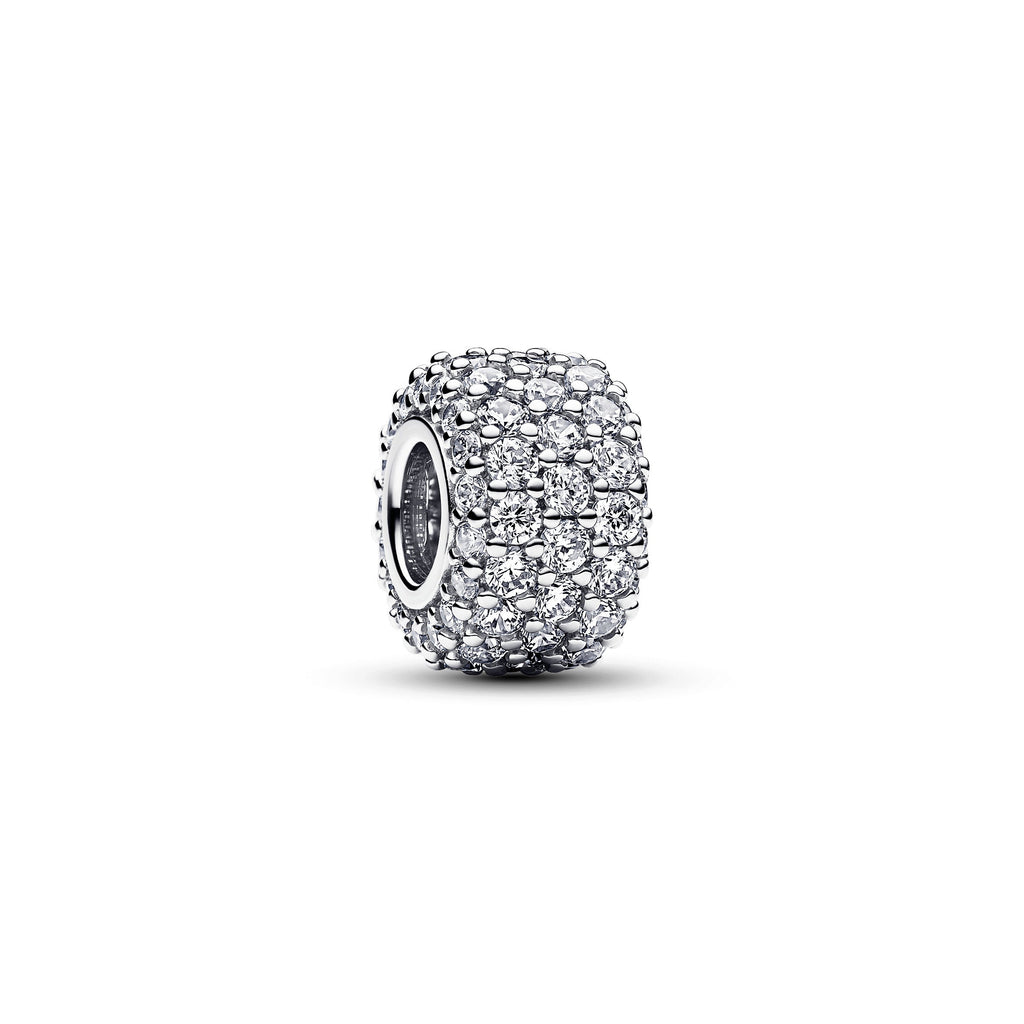 PANDORA Sparkle Charm And Bracelet Set Cubic Zirconia Silver Giftsets Bracelet Charm Jewelry Gift