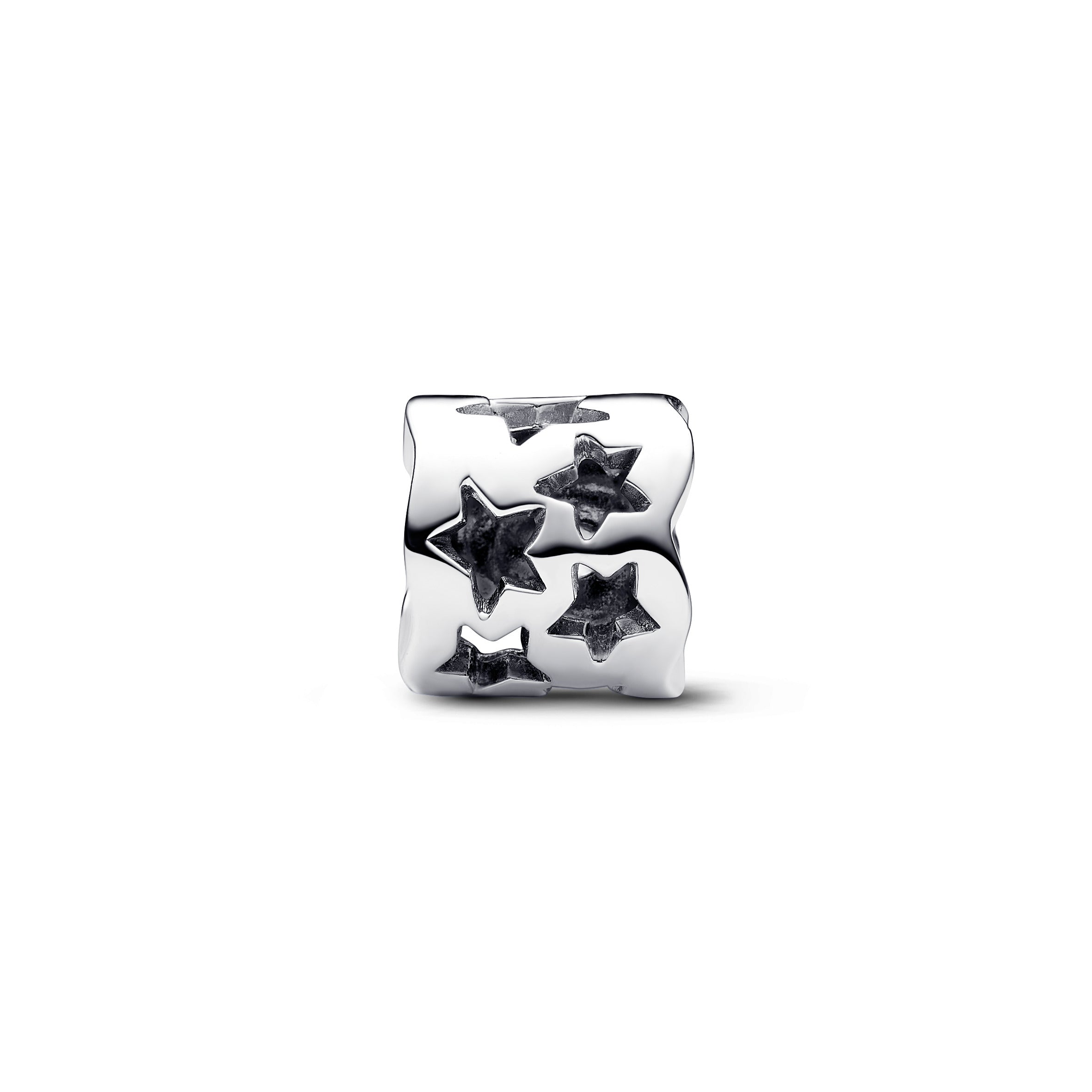 PANDORA Cut-out Sparkling Star Charm Cubic Zirconia Silver Charms Bracelet Charm Jewelry Gift