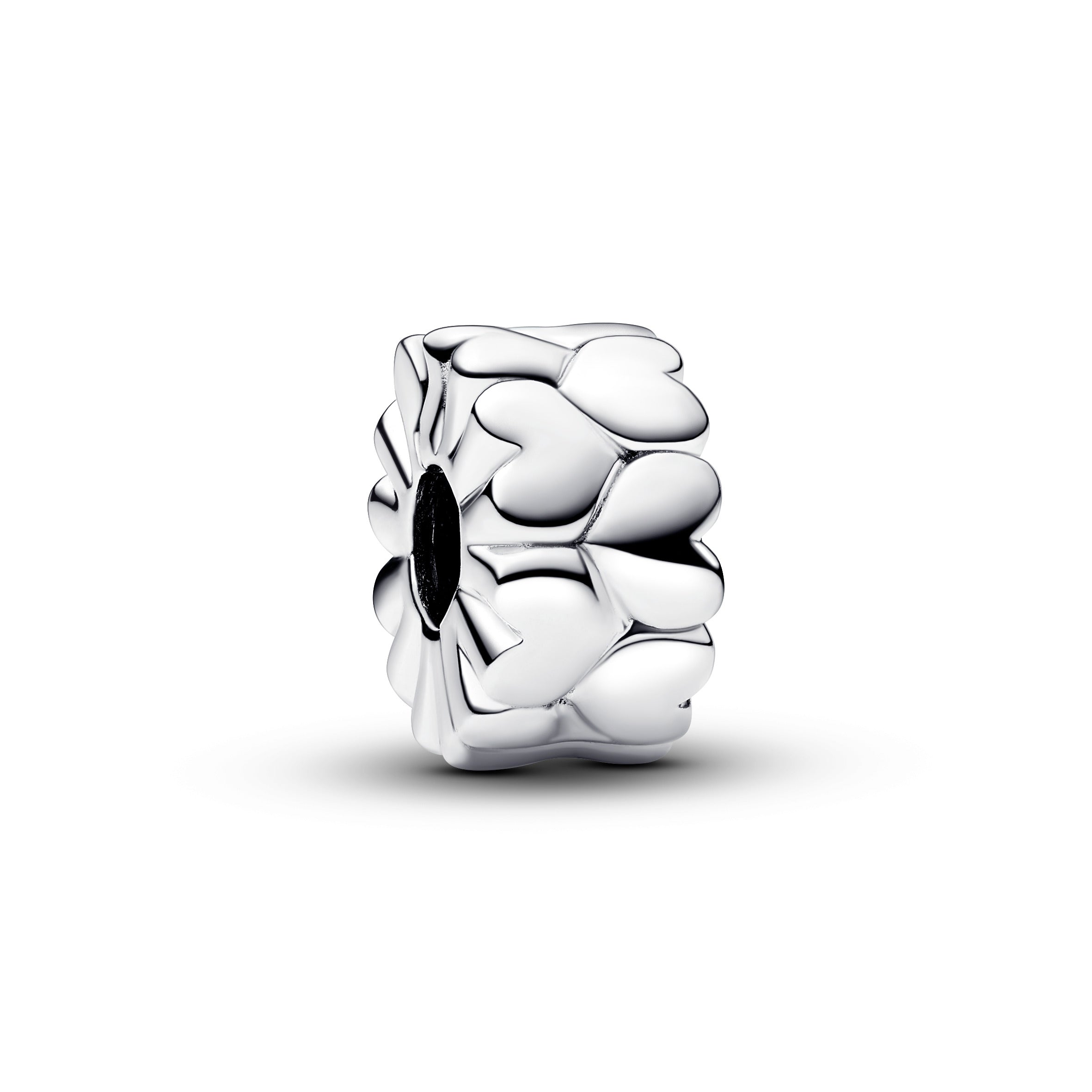 PANDORA Heart Pattern Clip Charm Sterling Silver Charms Bracelet Charm Jewelry Gift