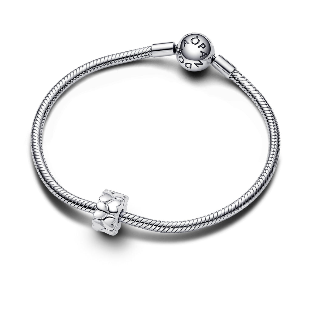 PANDORA Heart Pattern Clip Charm Sterling Silver Charms Bracelet Charm Jewelry Gift