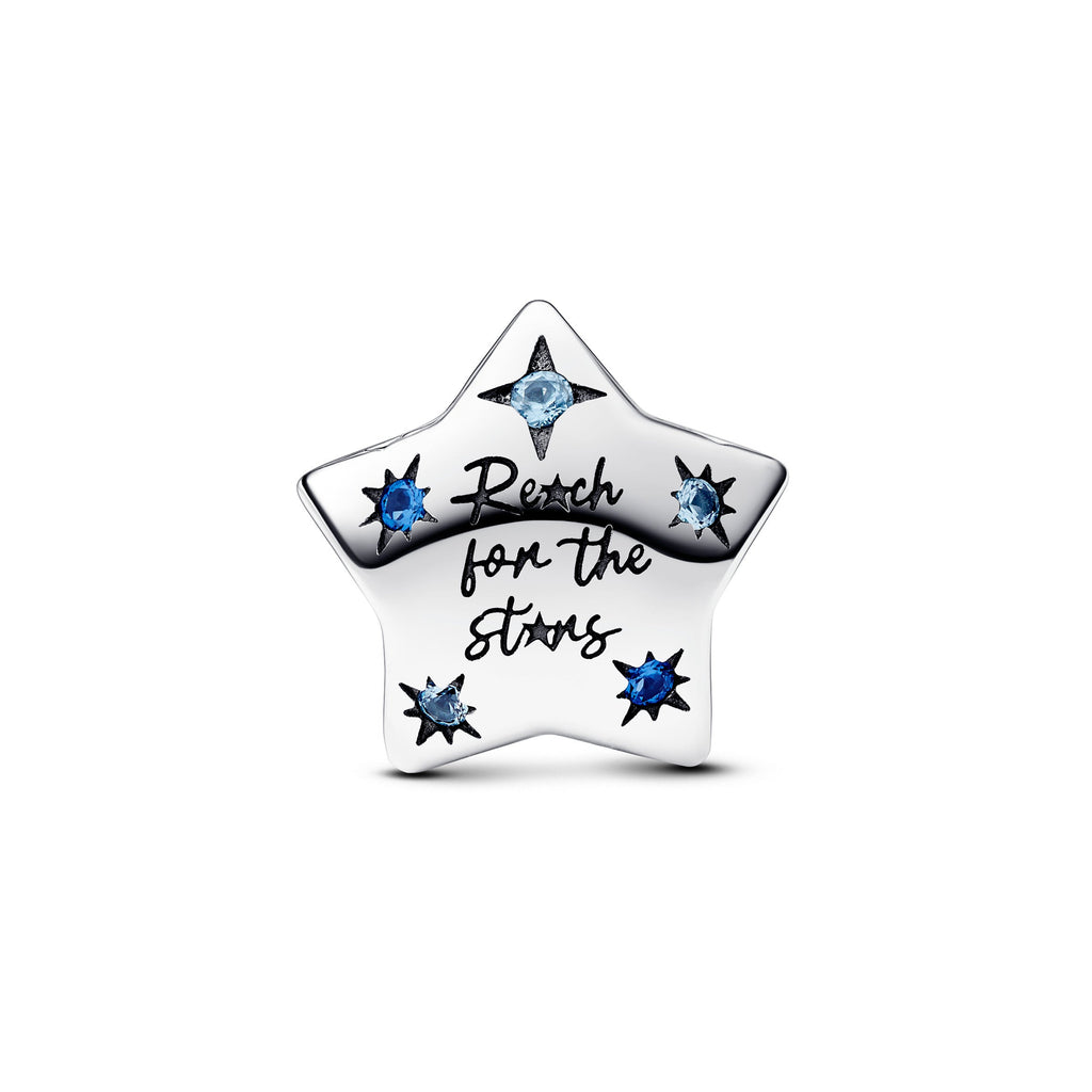 PANDORA Bold Sparkling Star Charm Cubic Zirconia Blue Charms Bracelet Charm Jewelry Gift