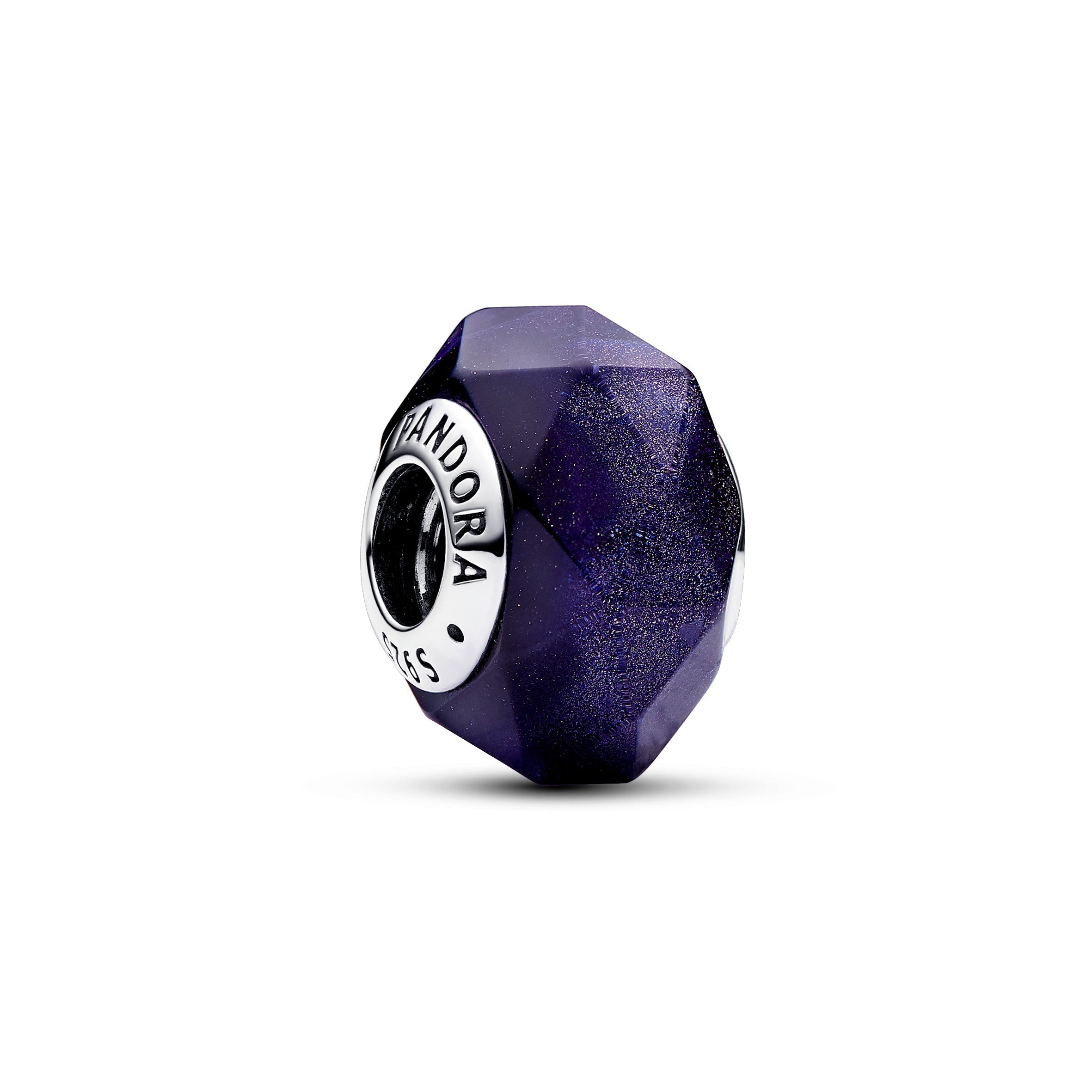PANDORA Faceted Blue Murano Glass Charm Charms Bracelet Charm Jewelry Gift