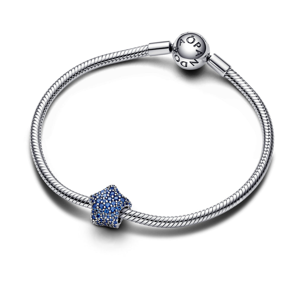 PANDORA Bold Pavé Star Charm Cubic Zirconia Blue Symbols And Colours Charms Bracelet Charm Jewelry Gift