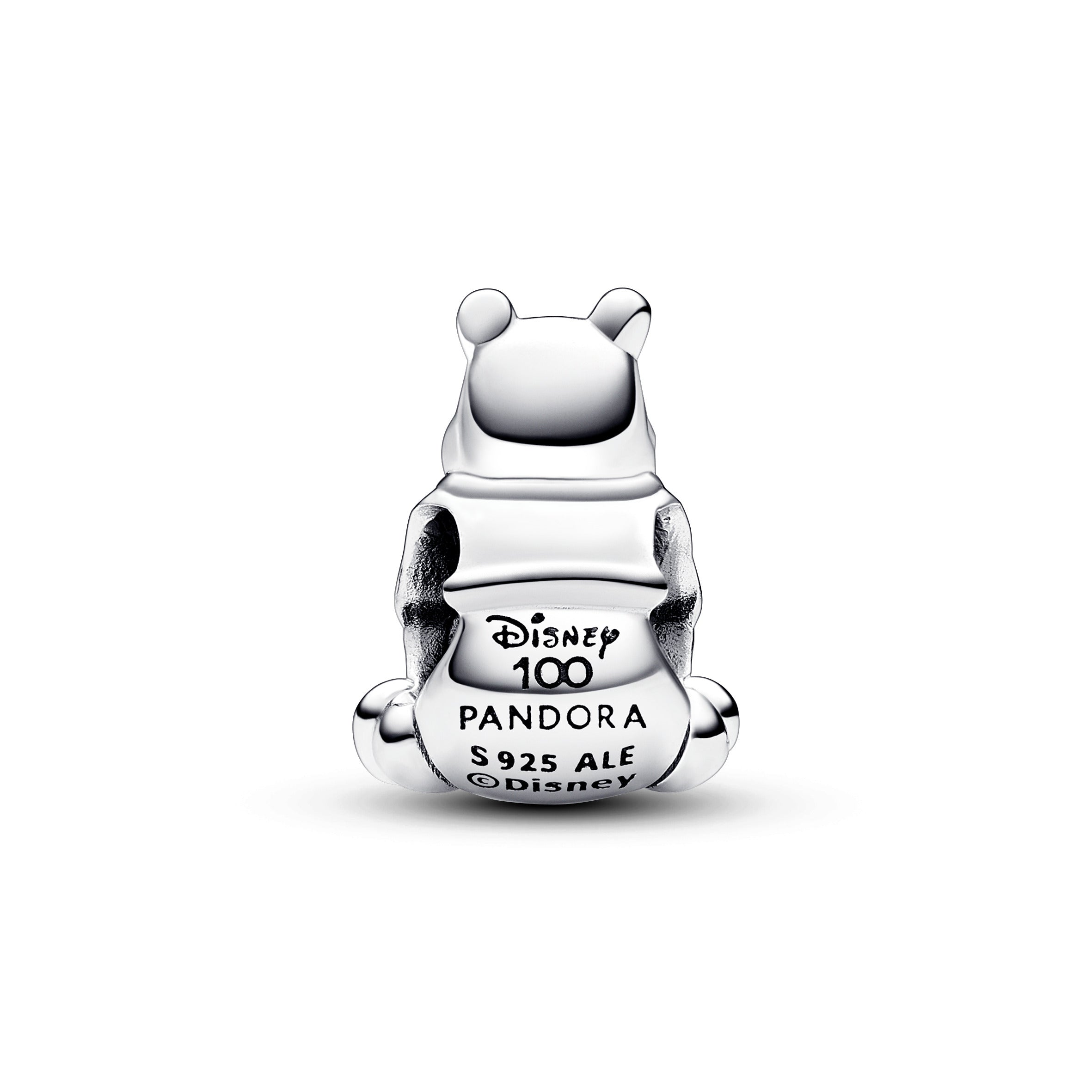PANDORA Disney 100th Anniversary Winnie The Pooh Lab-created Diamond Dangle Charm 14K Gold Silver Charms Bracelet Charm Jewelry Gift
