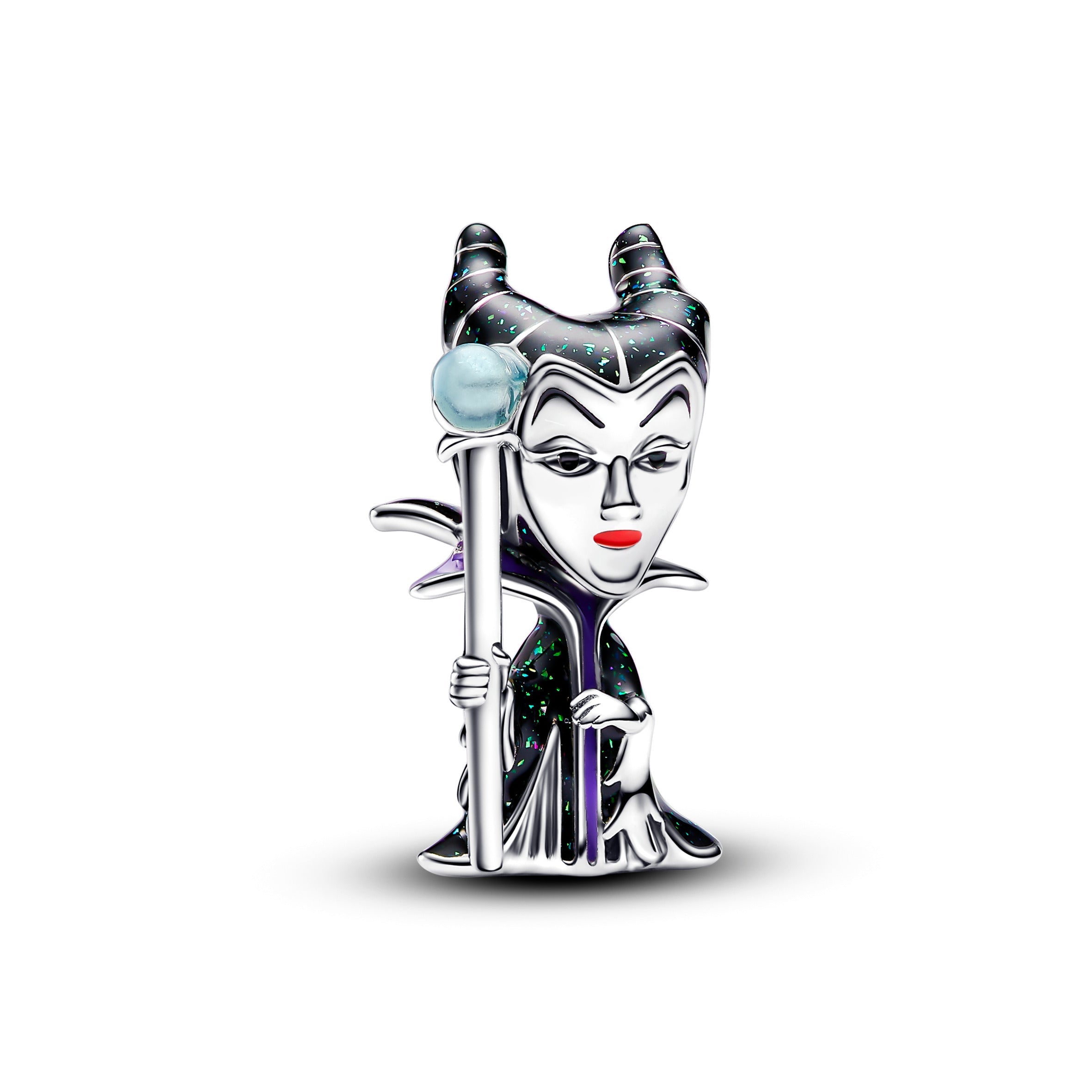 PANDORA Disney Villains Maleficent Charm Enamel Black Charms Bracelet Charm Jewelry Gift
