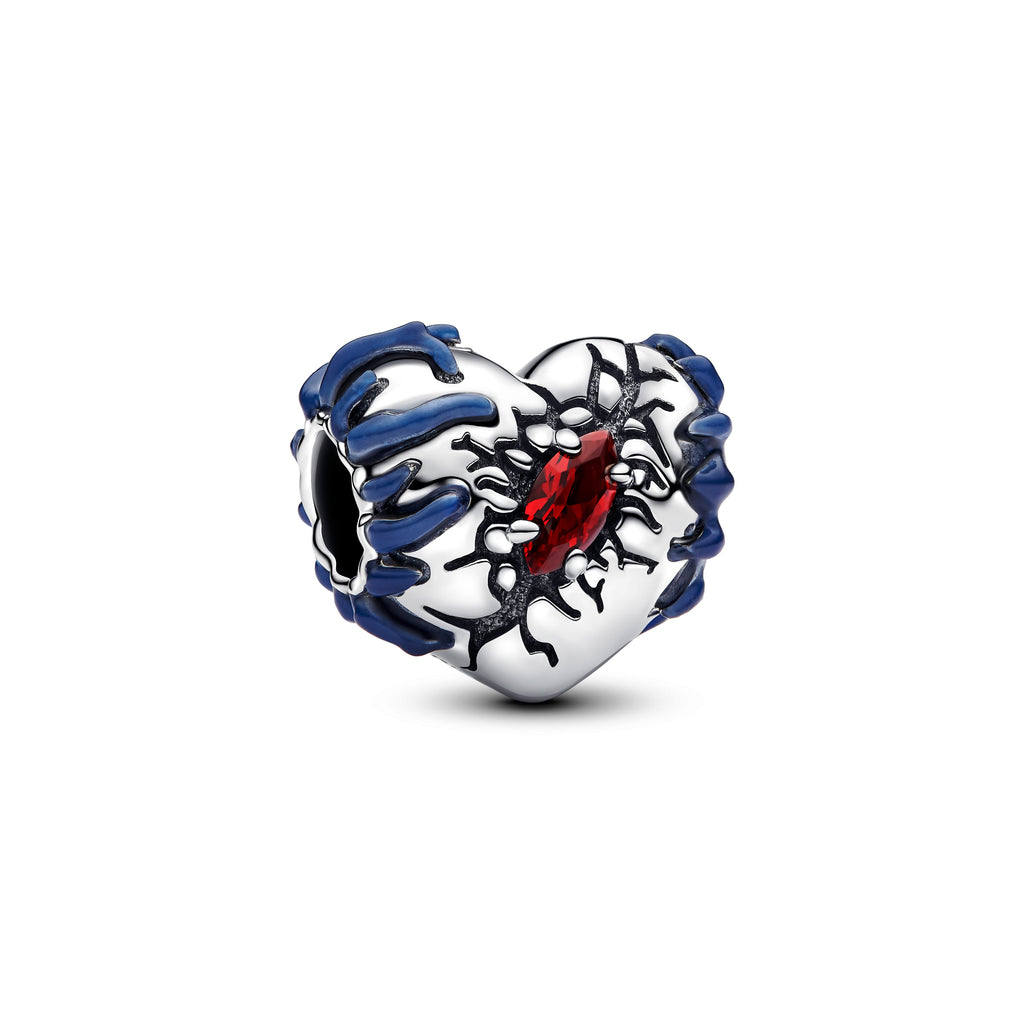 PANDORA Stranger Things Glow-in-the-dark Heart Charm Man Made Crystal Blue Charms Bracelet Charm Jewelry Gift
