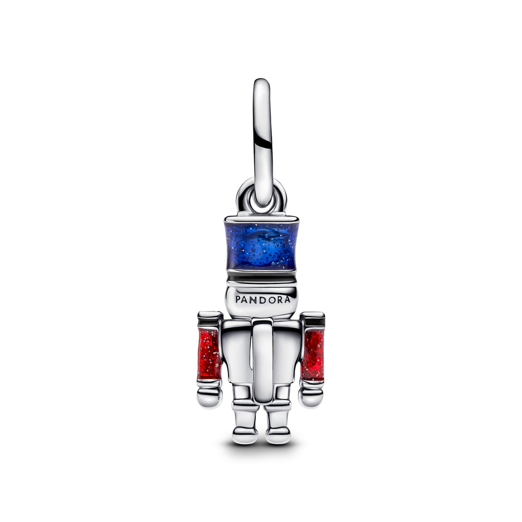 PANDORA Moveable Nutcracker Dangle Charm Cubic Zirconia Blue Family And Friends Charms Bracelet Charm Jewelry Gift
