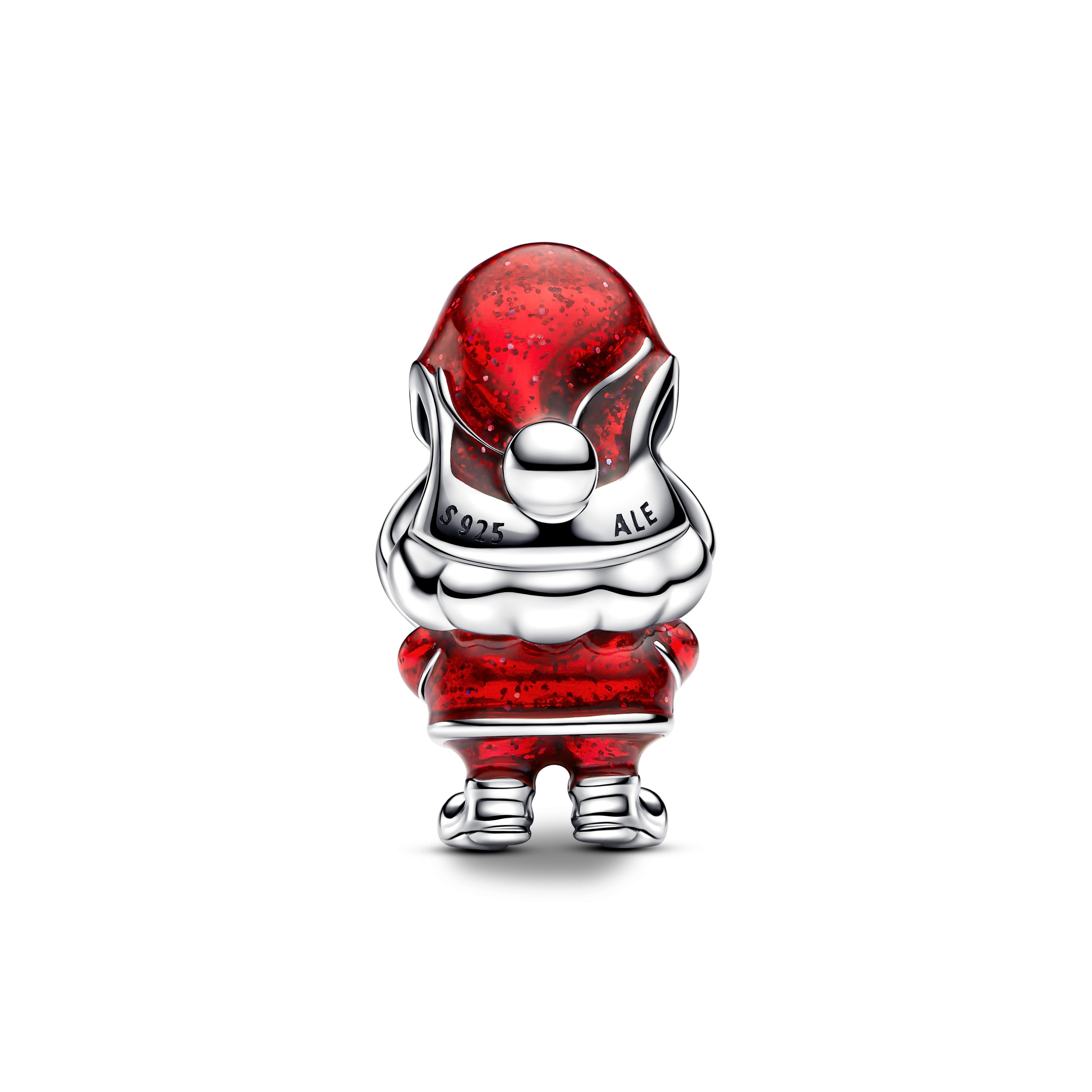 PANDORA Playful Santa Charm Enamel Red Family And Friends Charms Bracelet Charm Jewelry Gift