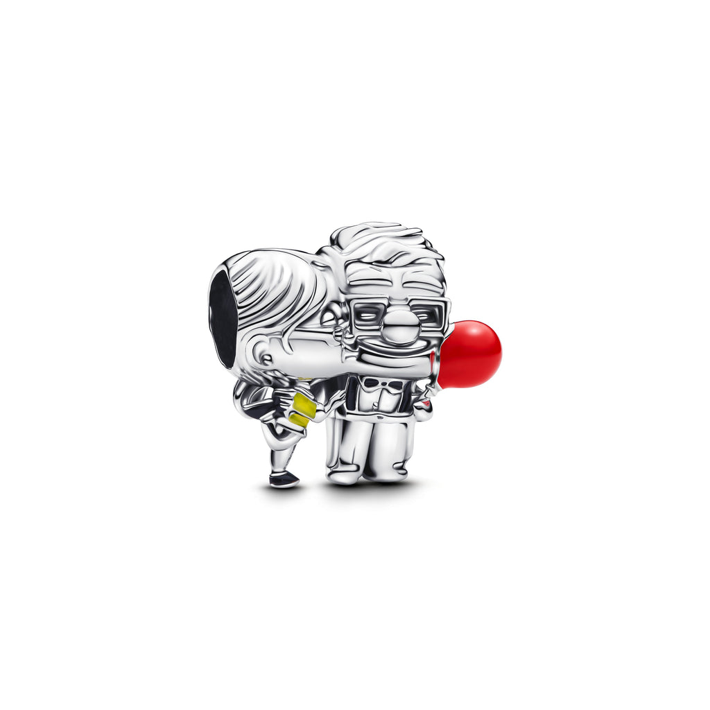 PANDORA Disney Pixar Up Carl And Ellie Charm Enamel Black Disney X PANDORA Charms Bracelet Charm Jewelry Gift