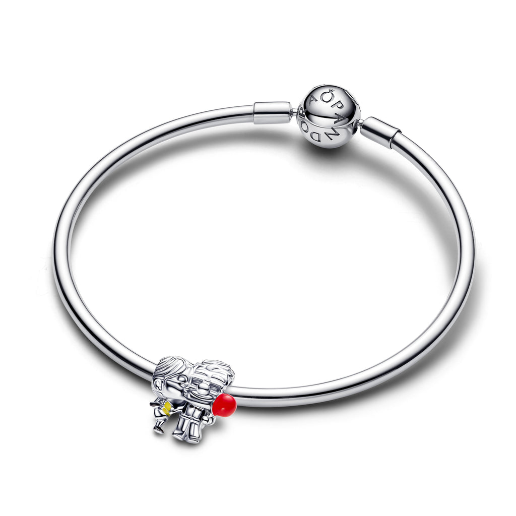 PANDORA Disney Pixar Up Carl And Ellie Charm Enamel Black Disney X PANDORA Charms Bracelet Charm Jewelry Gift