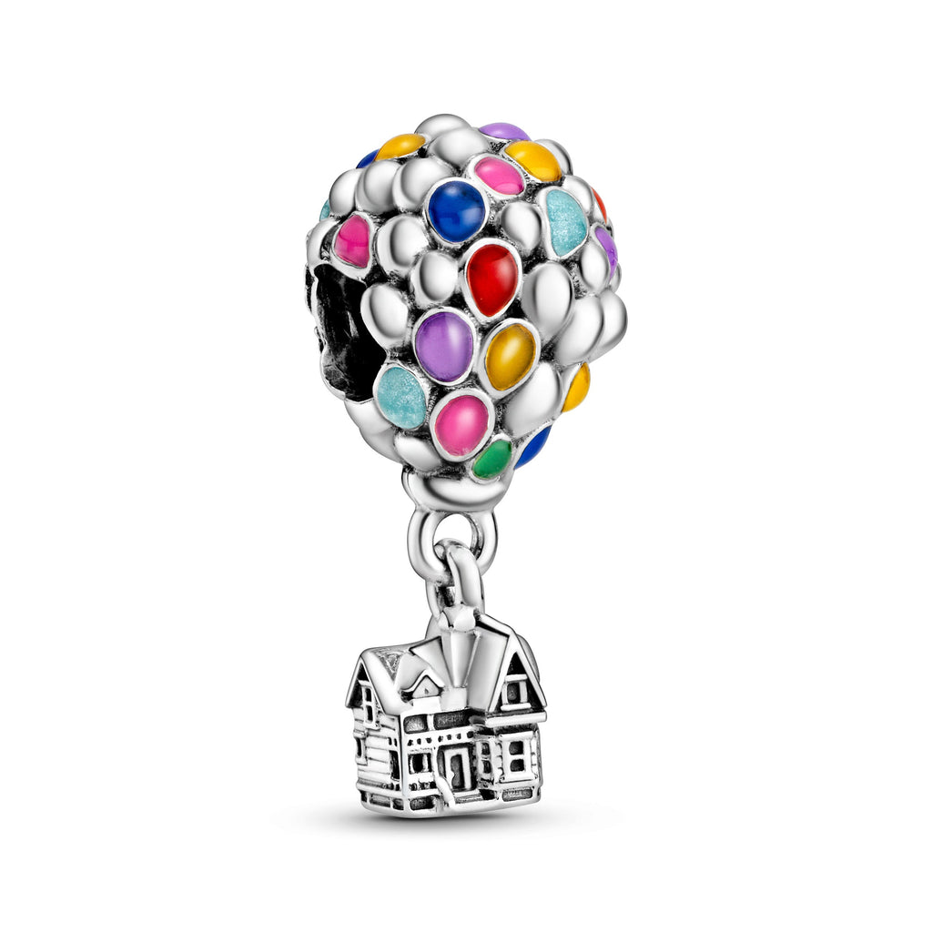 PANDORA Disney Pixar Up House And Balloons Charm Enamel Multi-colour Disney Classics Charms Bracelet Charm Jewelry Gift