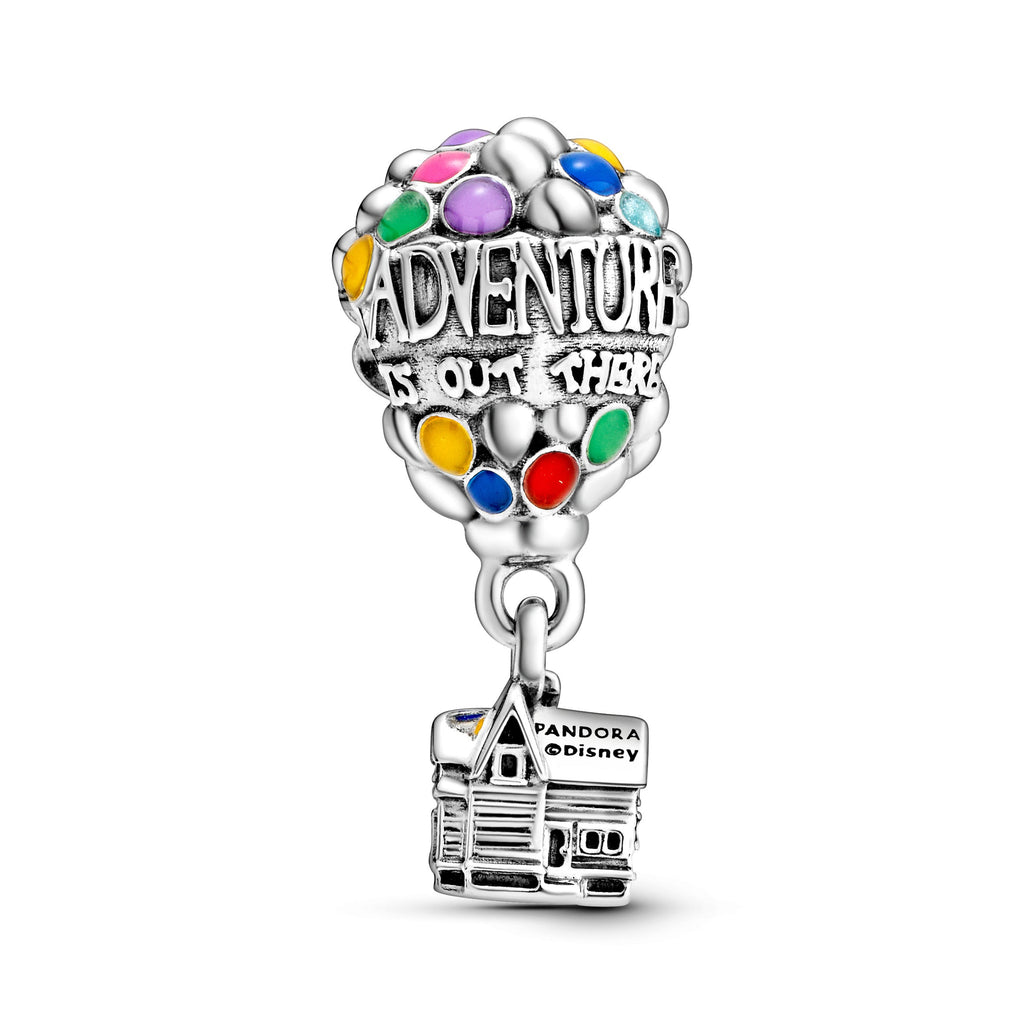 PANDORA Disney Pixar Up House And Balloons Charm Enamel Multi-colour Disney Classics Charms Bracelet Charm Jewelry Gift