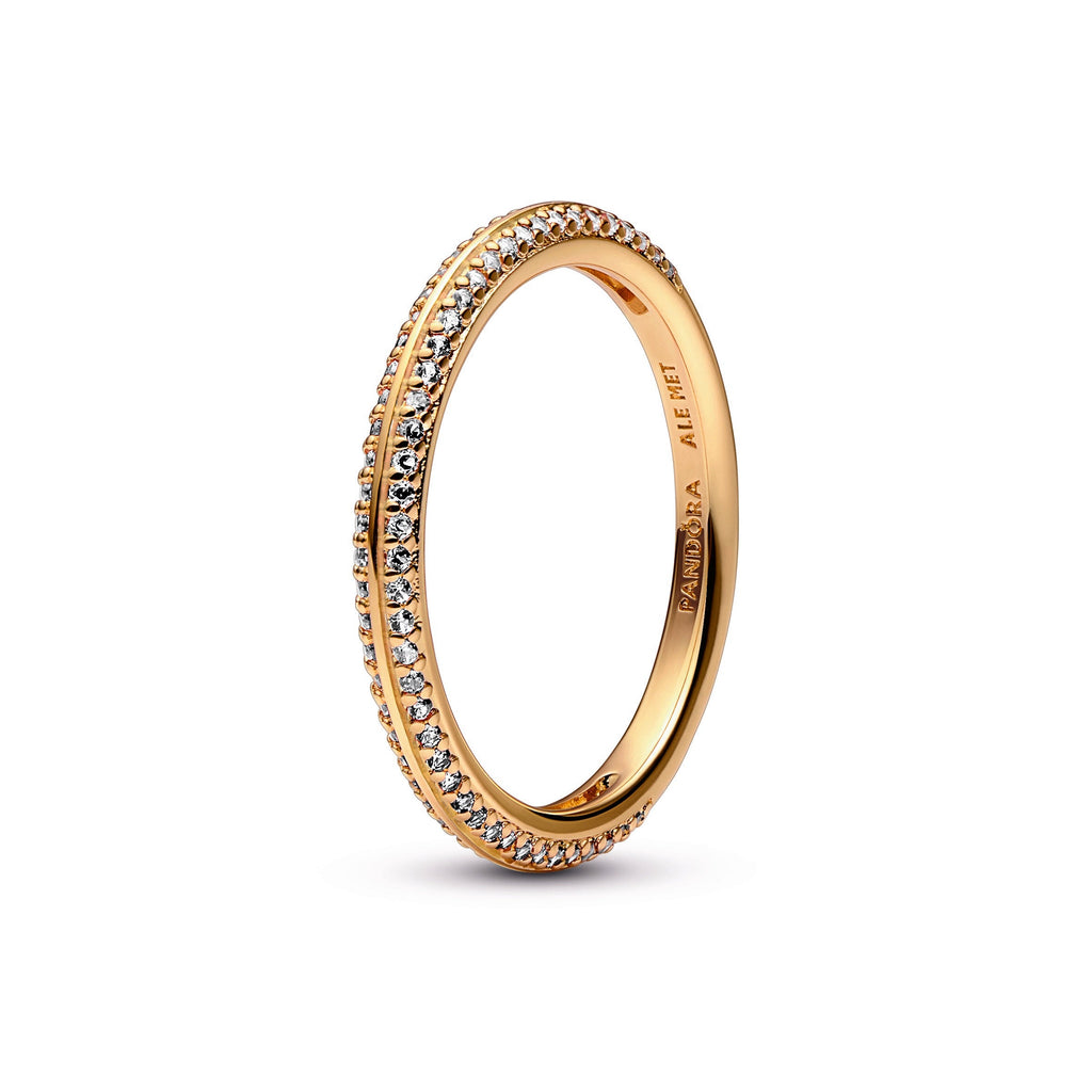PANDORA ME Pavé Ring 14K Gold Plated Unique Metal Blend Rings Statement Ring Jewelry Gift