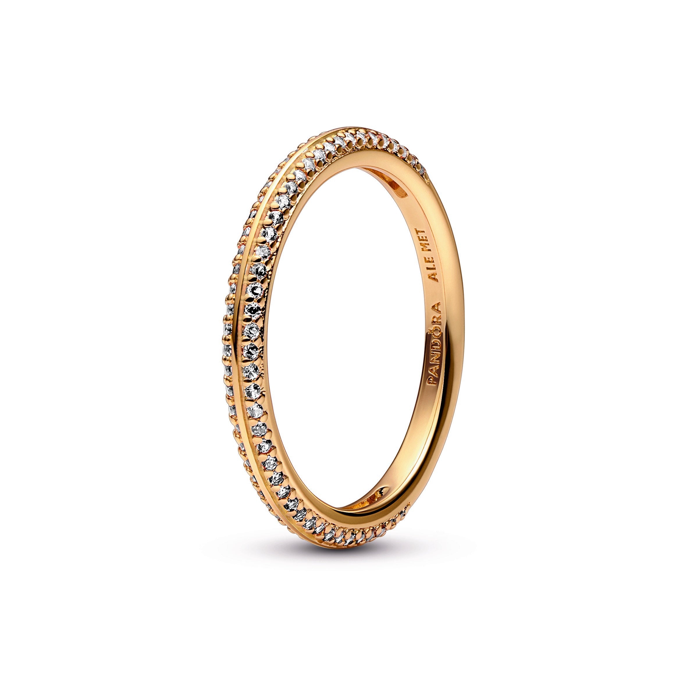 PANDORA ME Pavé Ring 14K Gold Plated Unique Metal Blend Rings Statement Ring Jewelry Gift