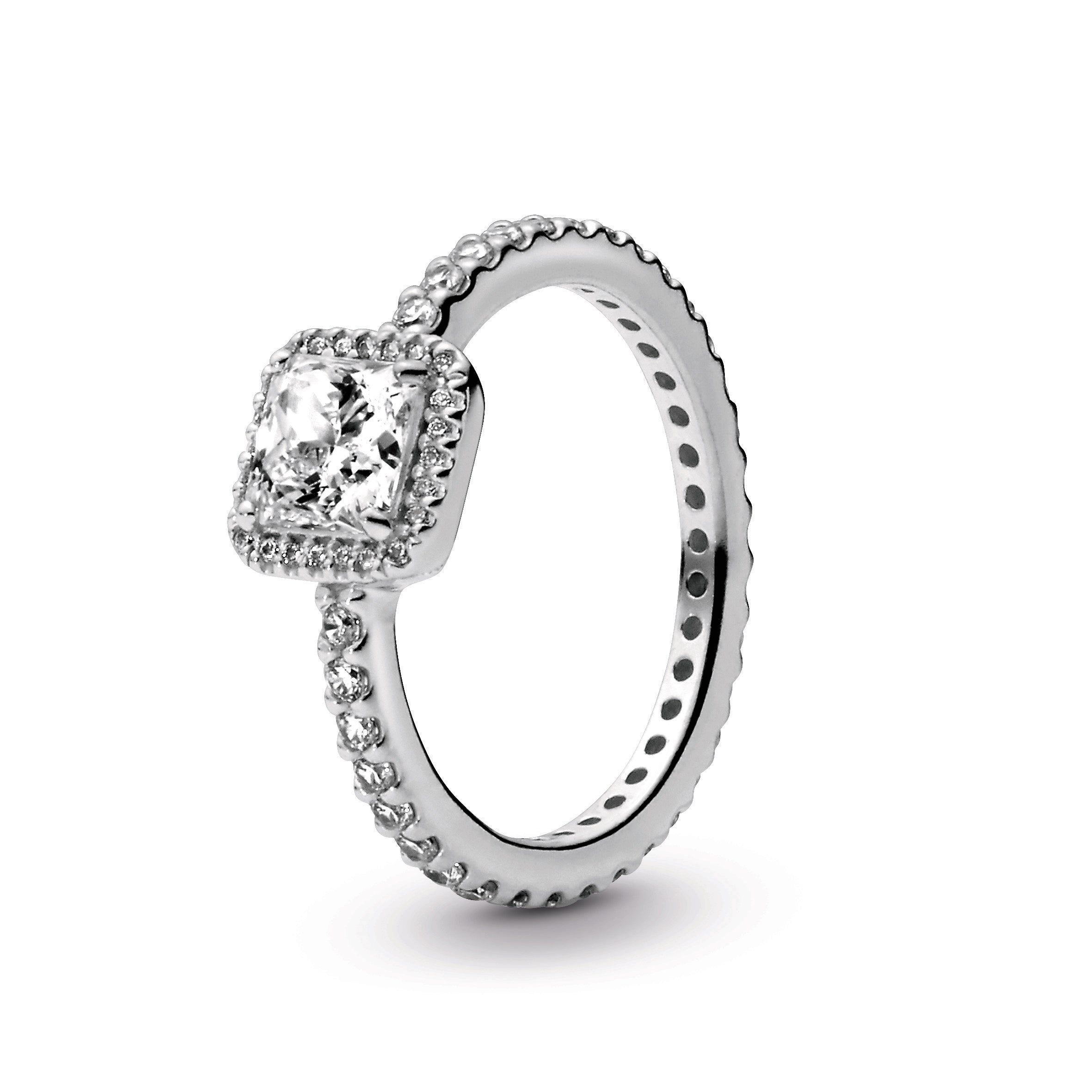 PANDORA Timeless Elegance Ring Cubic Zirconia Weddings Rings Statement Ring Jewelry Gift