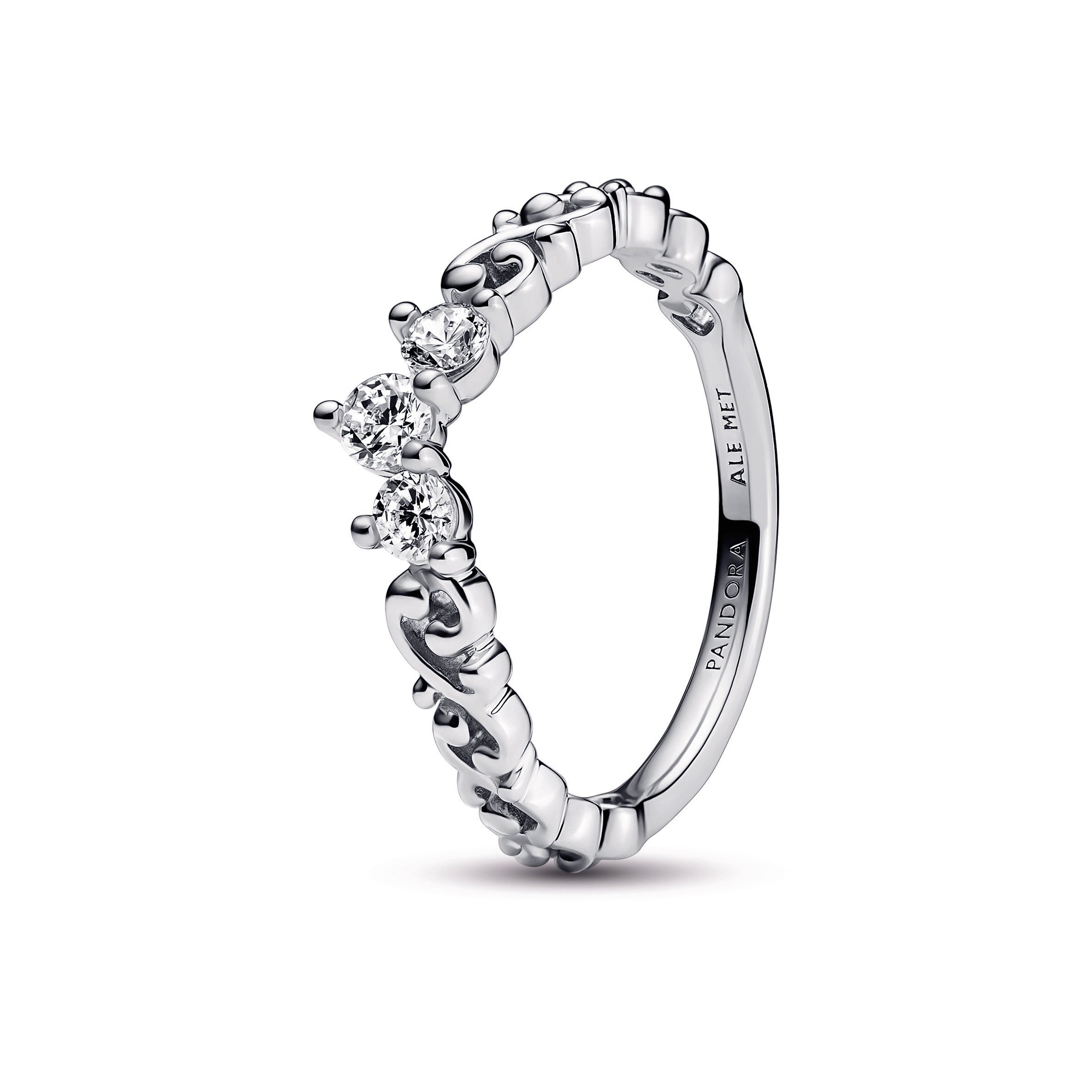 PANDORA Regal Swirl Tiara Ring Sterling Silver Rings Statement Ring Jewelry Gift