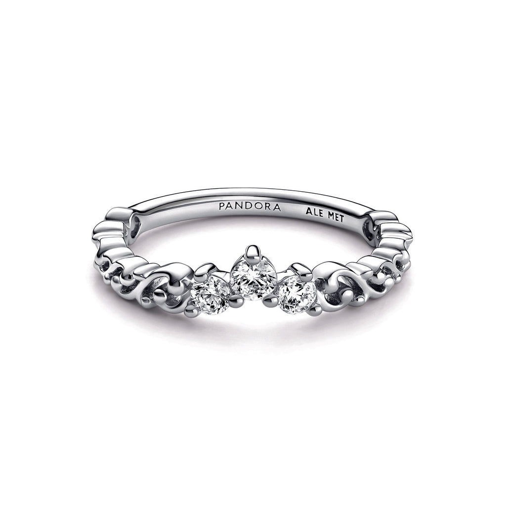 PANDORA Regal Swirl Tiara Ring Sterling Silver Rings Statement Ring Jewelry Gift