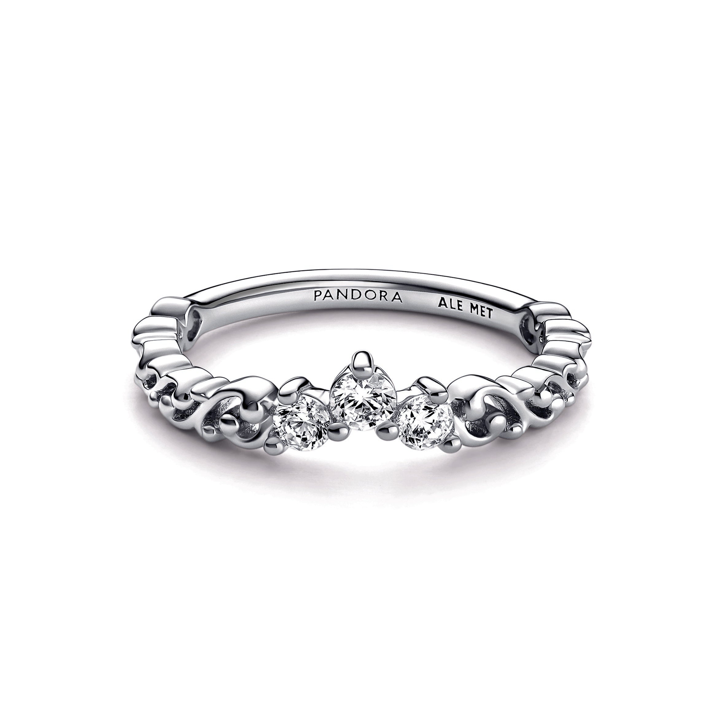 PANDORA Regal Swirl Tiara Ring Sterling Silver Rings Statement Ring Jewelry Gift