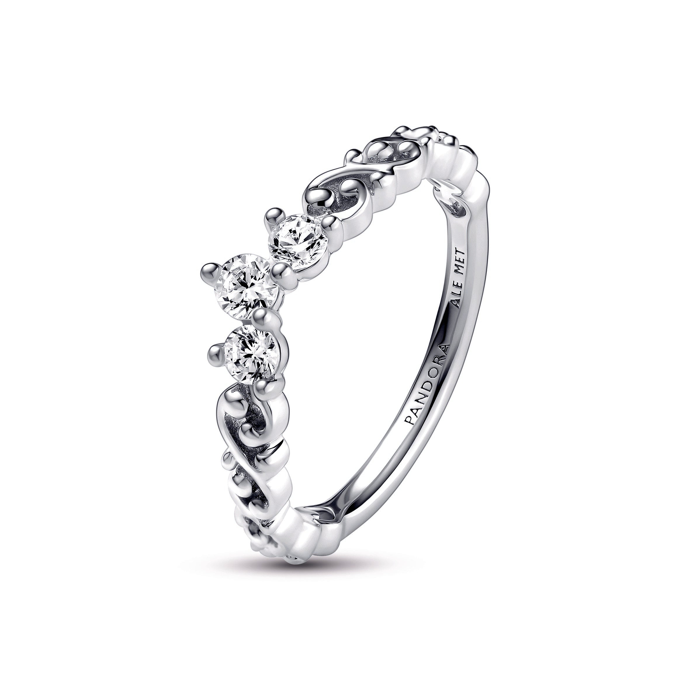 PANDORA Regal Swirl Tiara Ring Sterling Silver Rings Statement Ring Jewelry Gift
