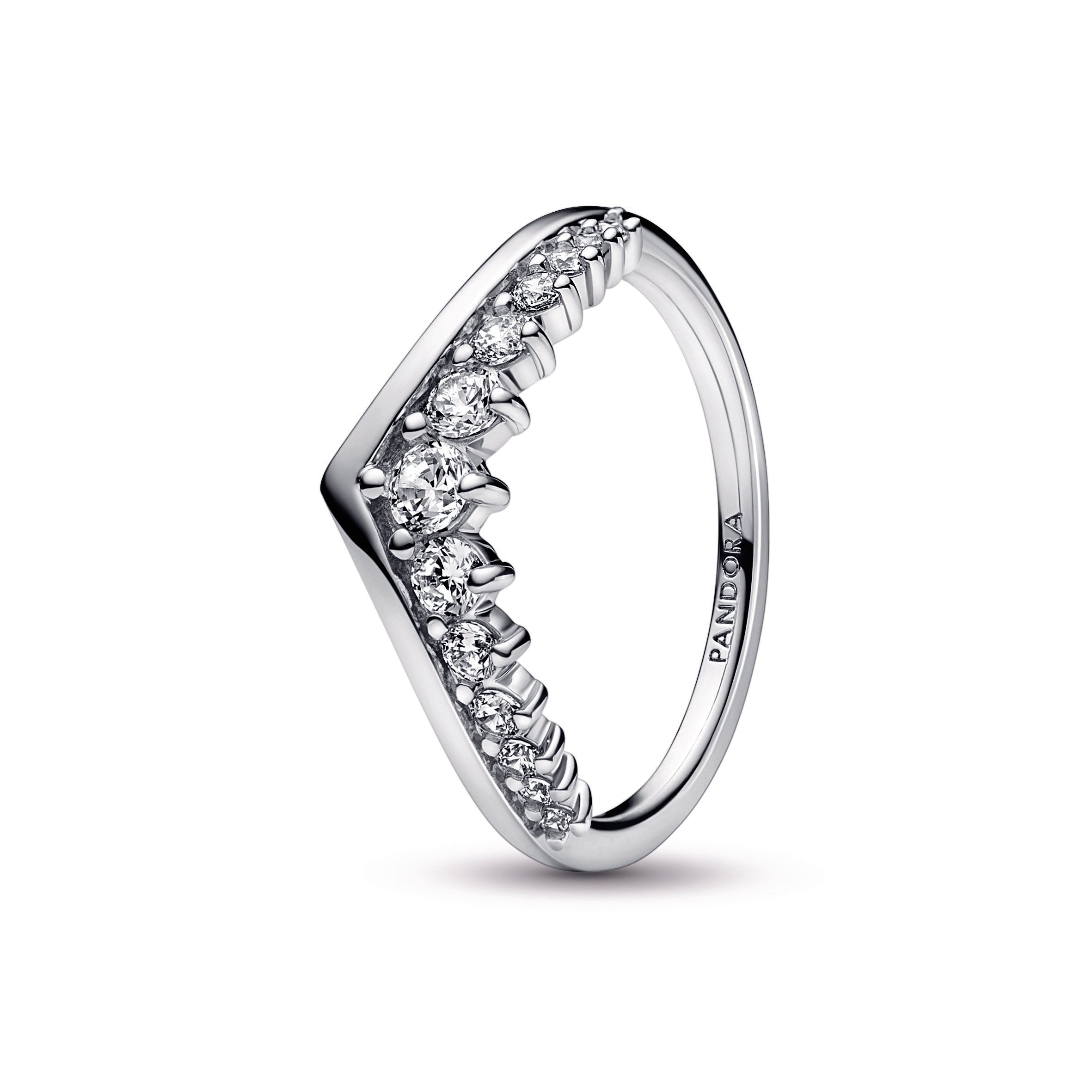 PANDORA Timeless Wish Floating Pavé Ring Sterling Silver Weddings Rings Statement Ring Jewelry Gift
