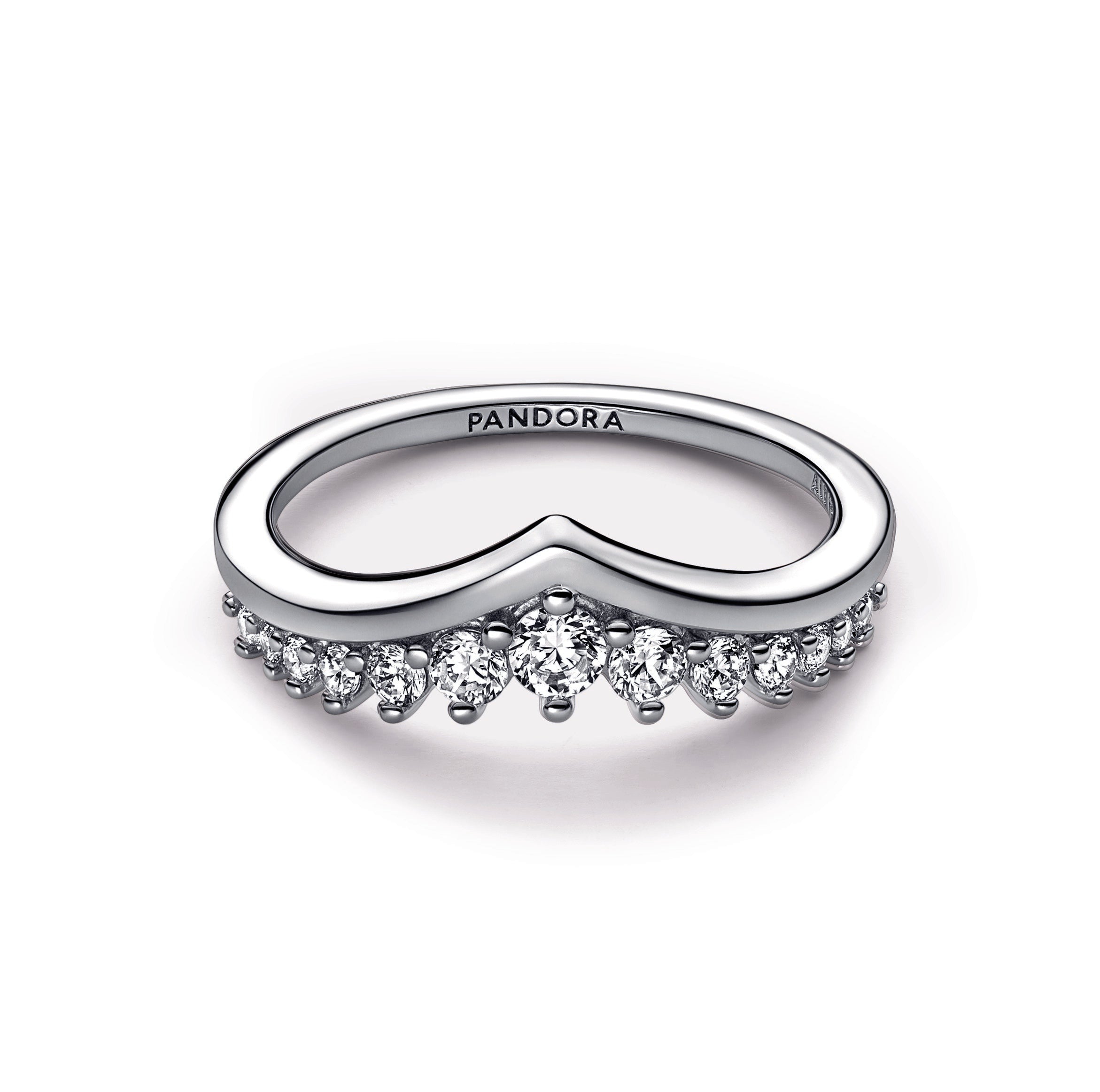 PANDORA Timeless Wish Floating Pavé Ring Sterling Silver Weddings Rings Statement Ring Jewelry Gift