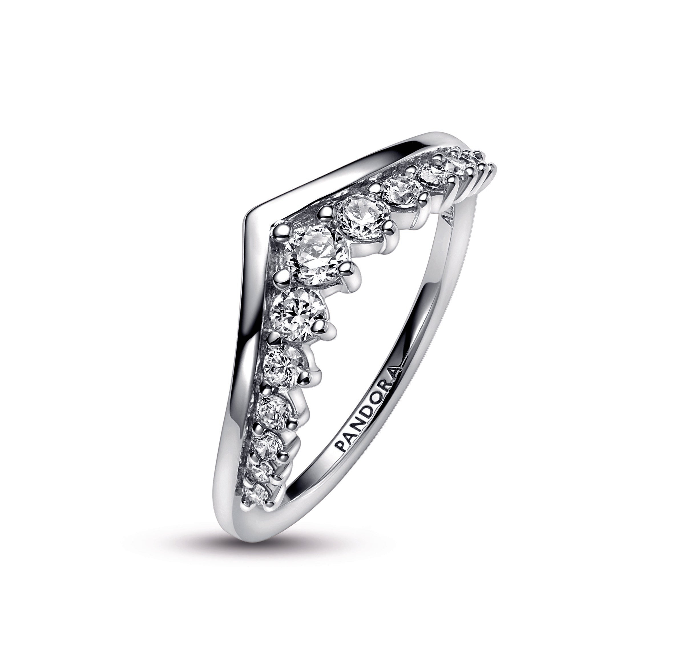 PANDORA Timeless Wish Floating Pavé Ring Sterling Silver Weddings Rings Statement Ring Jewelry Gift