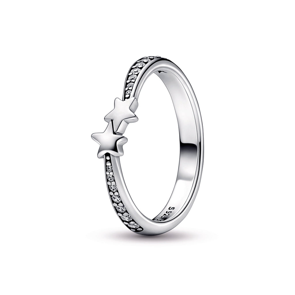 PANDORA Shooting Stars Sparkling Ring Cubic Zirconia Rings Statement Ring Jewelry Gift